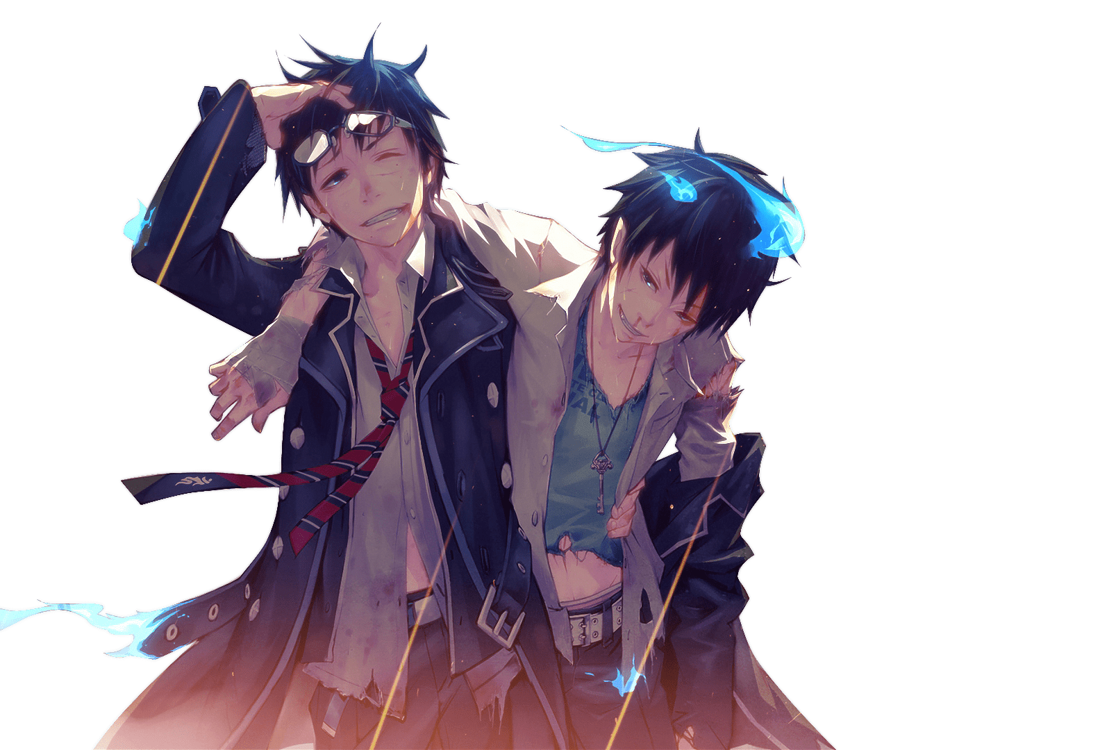 1584x1080 Anime Blue Exorcist Yukio Okumura Rin Okumura Wallpaper
