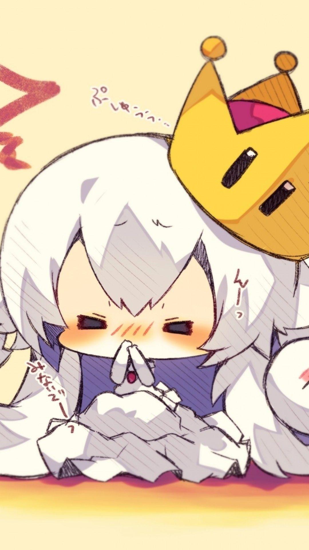 1080x1920 Download 1080x1920 King Boo, Super Mario Bros, Chibi, Cute, White