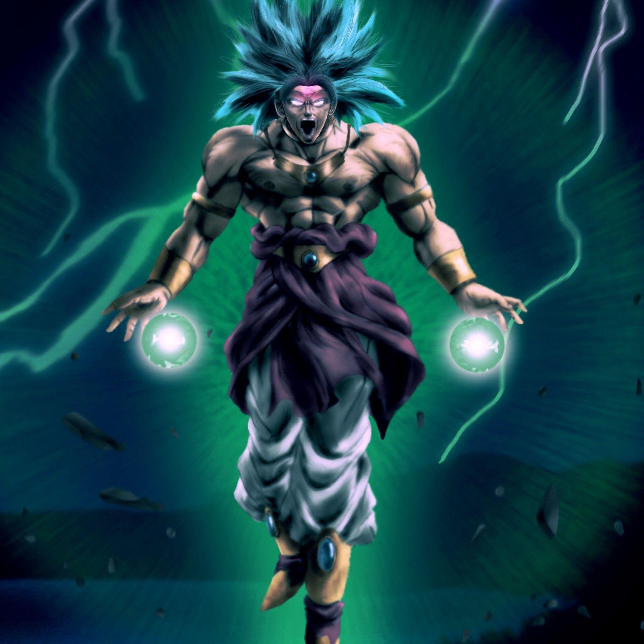 2048x2048 Dbz Broly Wallpaper