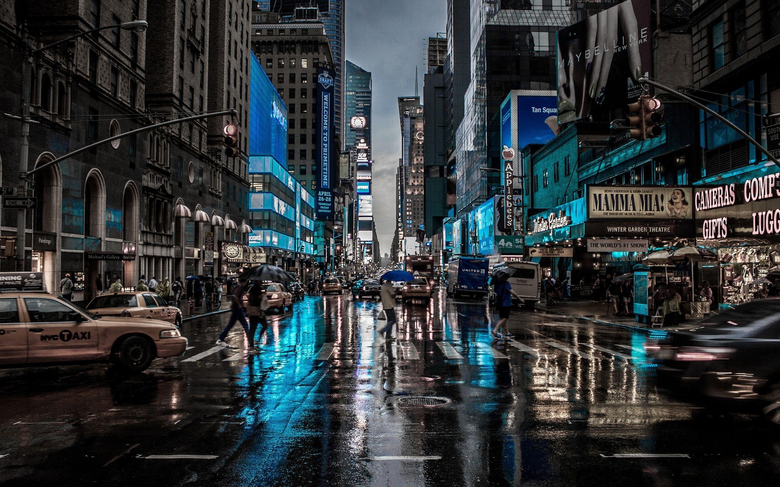 2560x1600 Download wallpaper New York City, creative, street, Manhattan