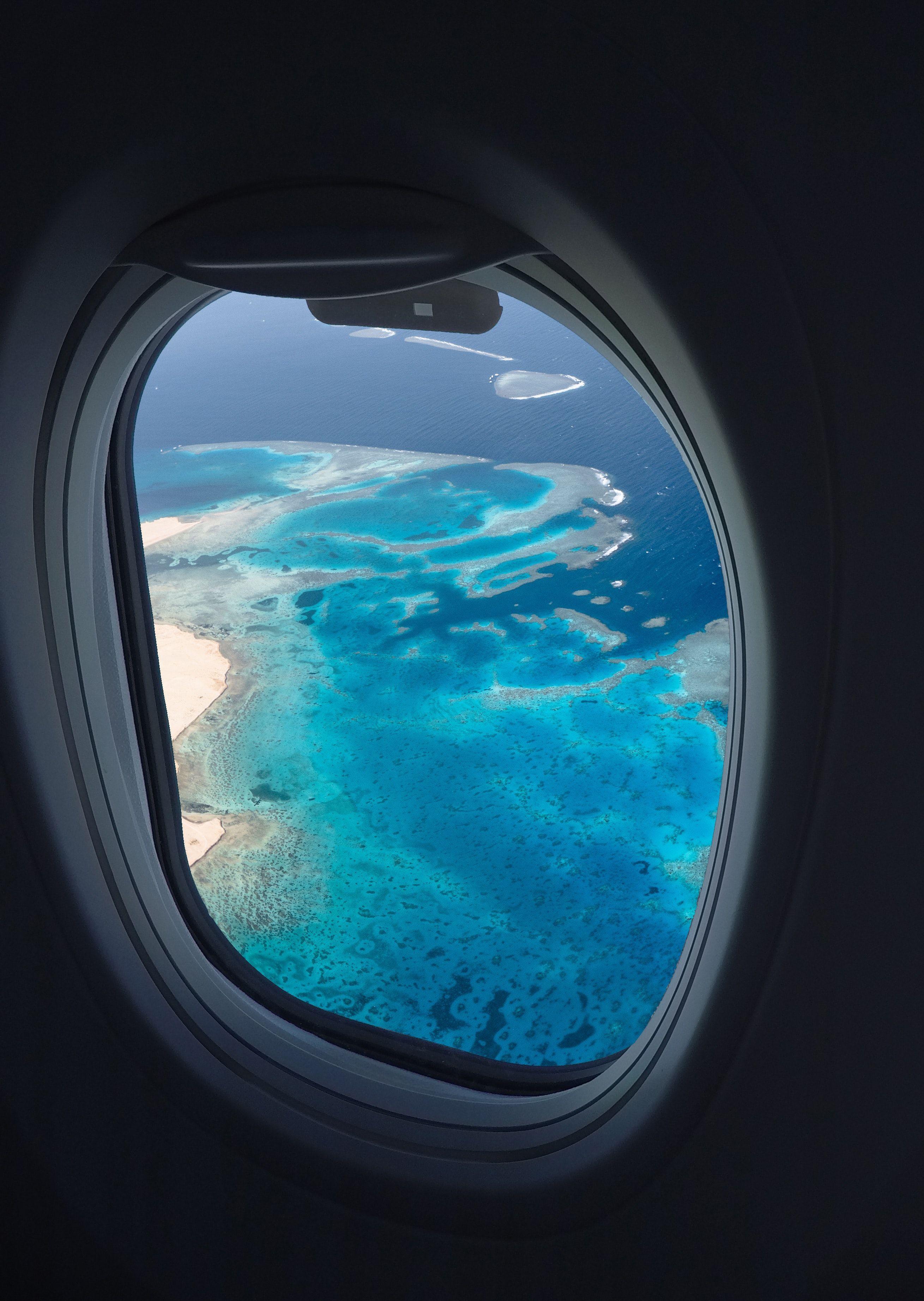 Airplane Window Background