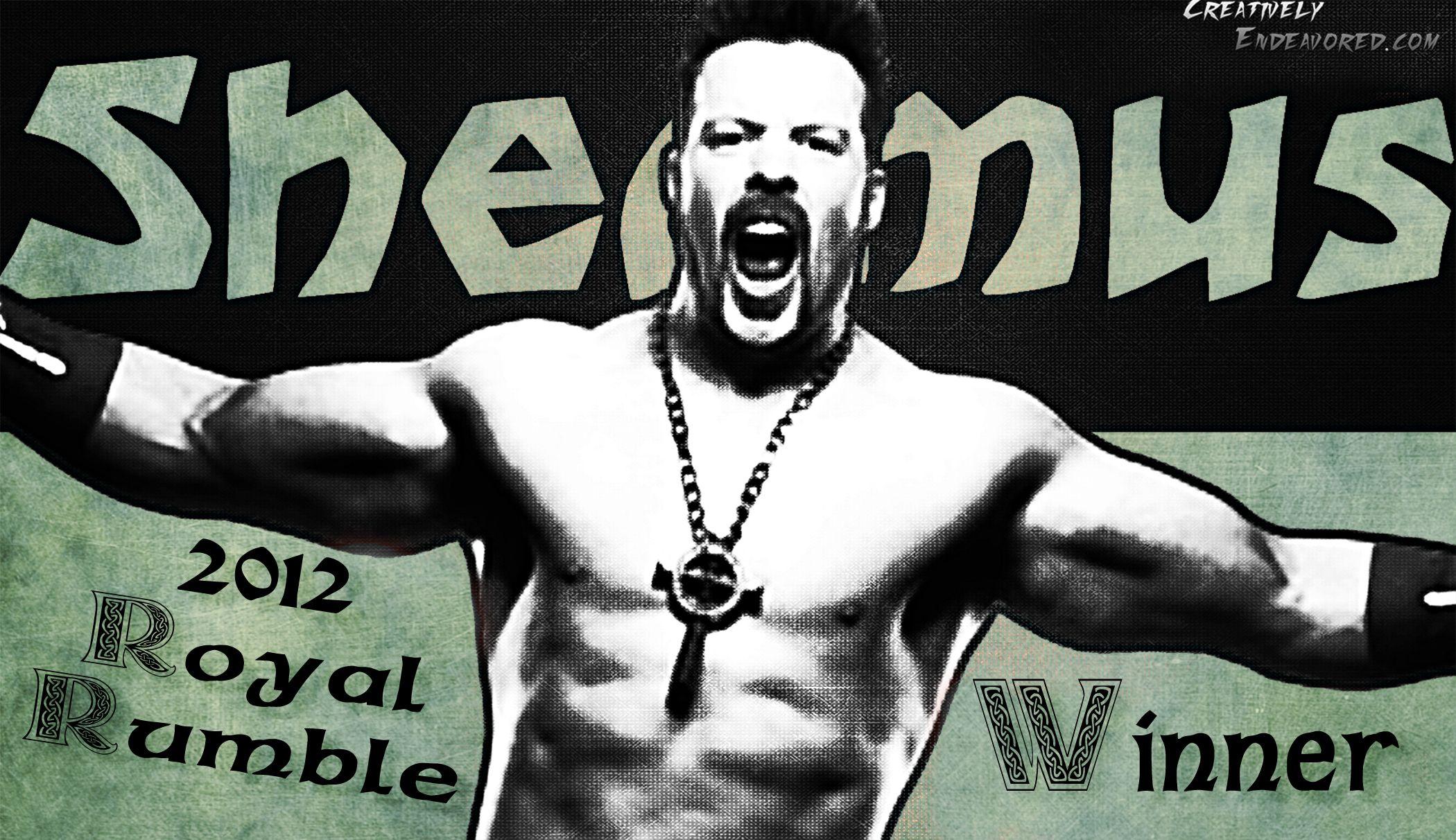 2100x1212 Graphic Break: Sheamus “Royal Rumble 2012 Winner” Wallpaper