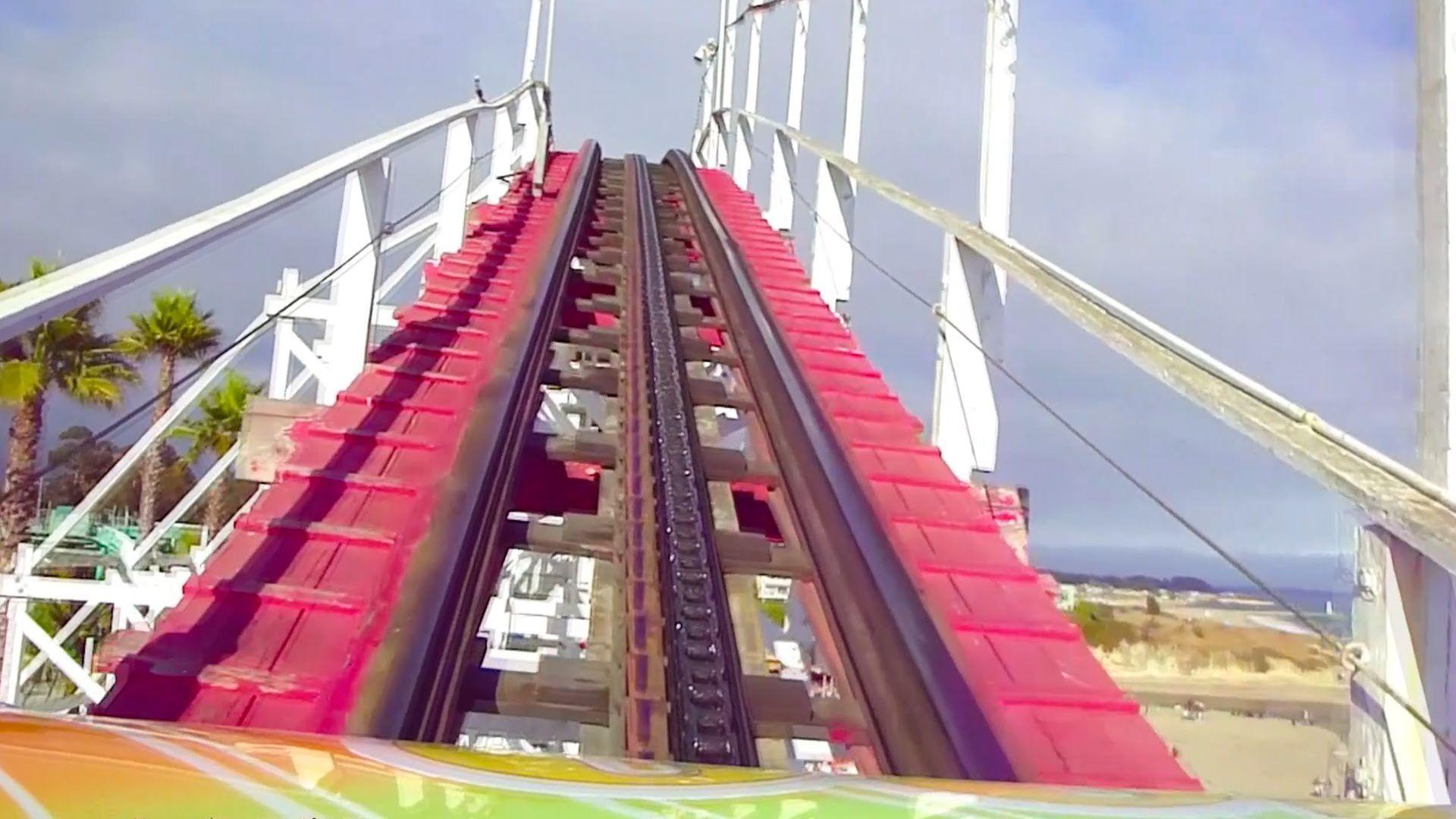 1920x1080 Giant Dipper RollerCoaster (HD POV Front) Santa Cruz Beach Boardwalk