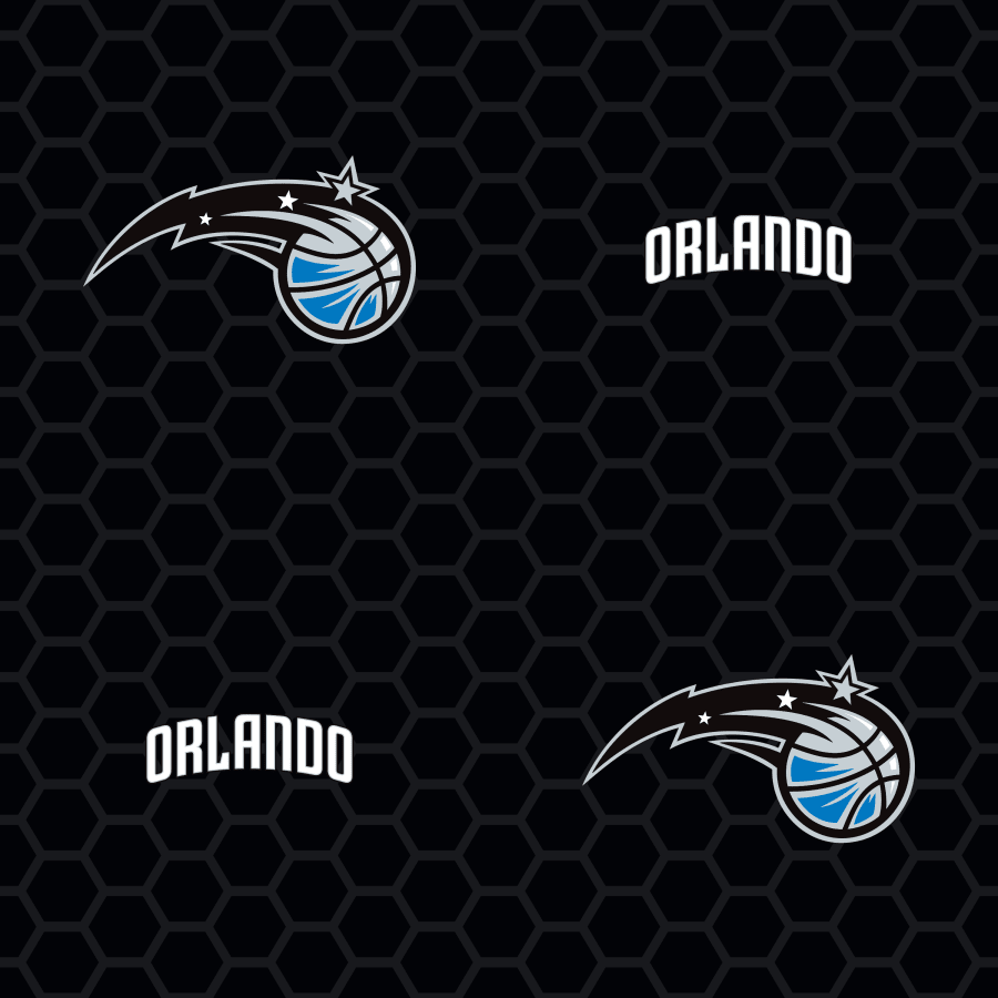 900x900 Orlando Magic: Logo Pattern (Black) Licensed