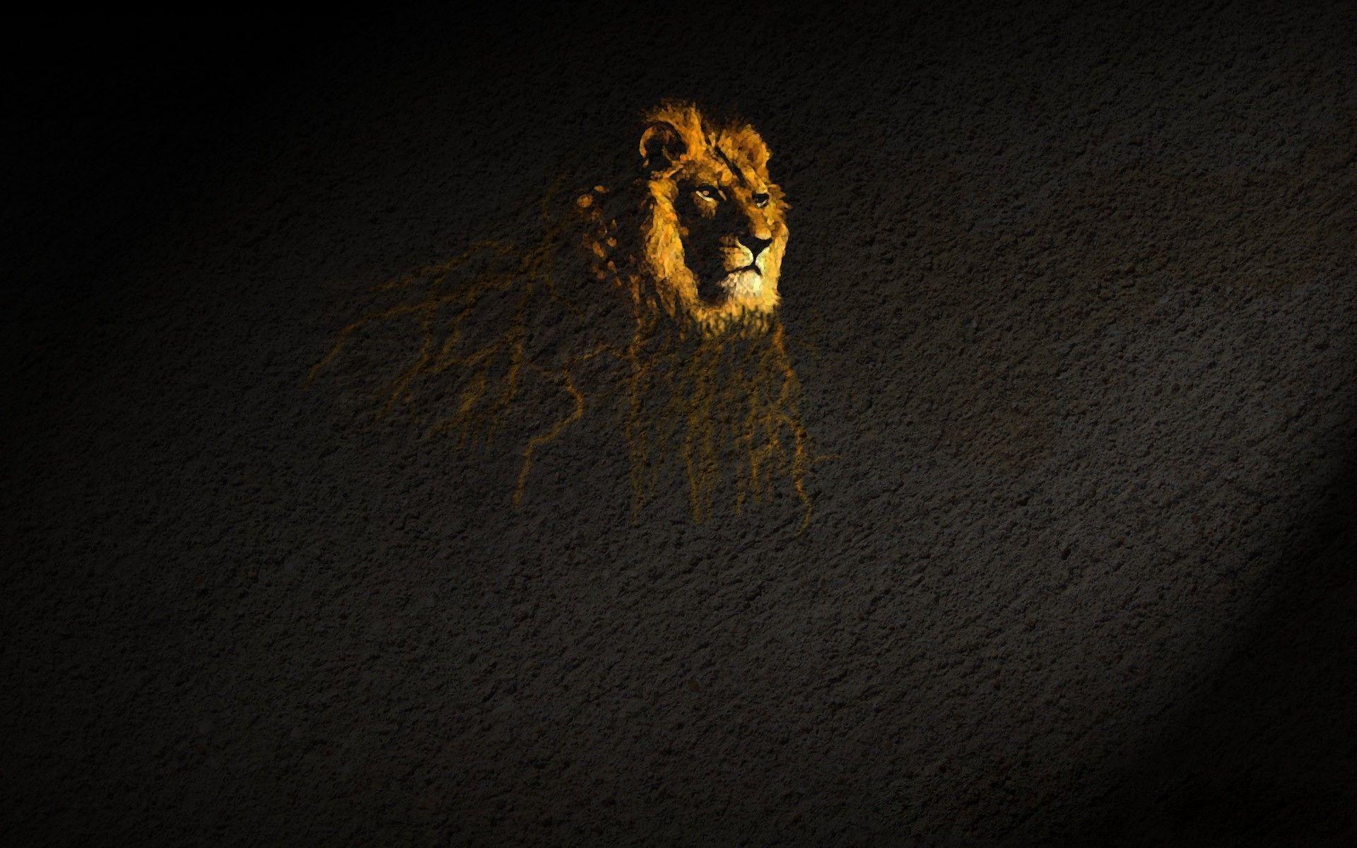1920x1200 poster #desktop #positive picture #lion wallpaper. Minimalist