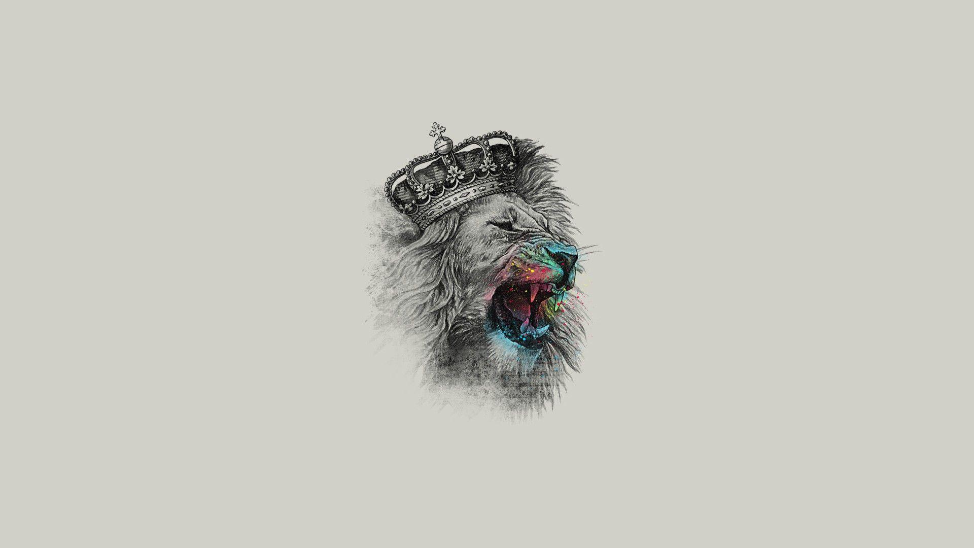1920x1080 Crown Wallpaper HD Free. Lion artwork, Lion wallpaper iphone