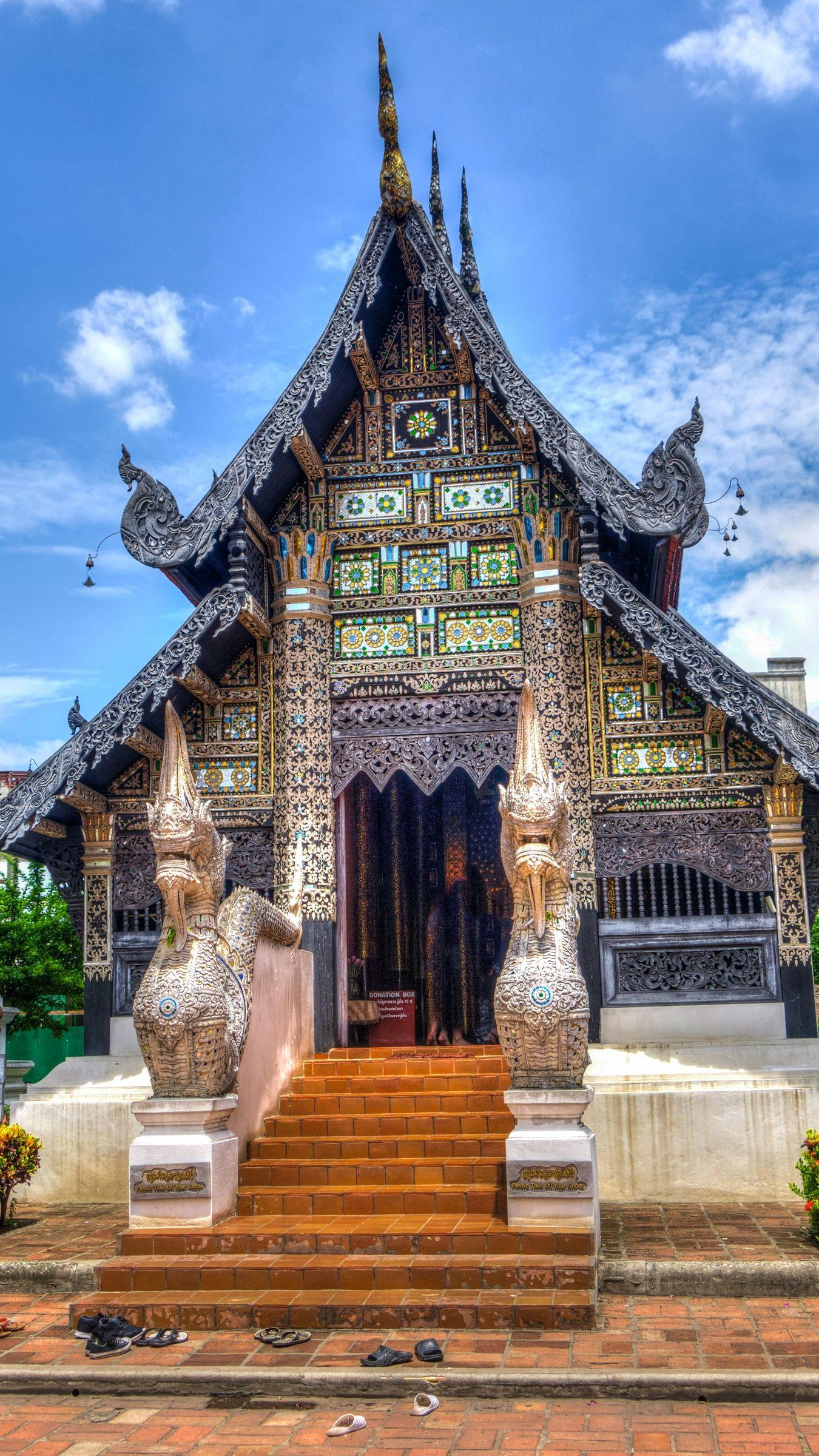 1350x2400 Download wallpaper 1350x2400 thailand, temple, chiang mai, hdr