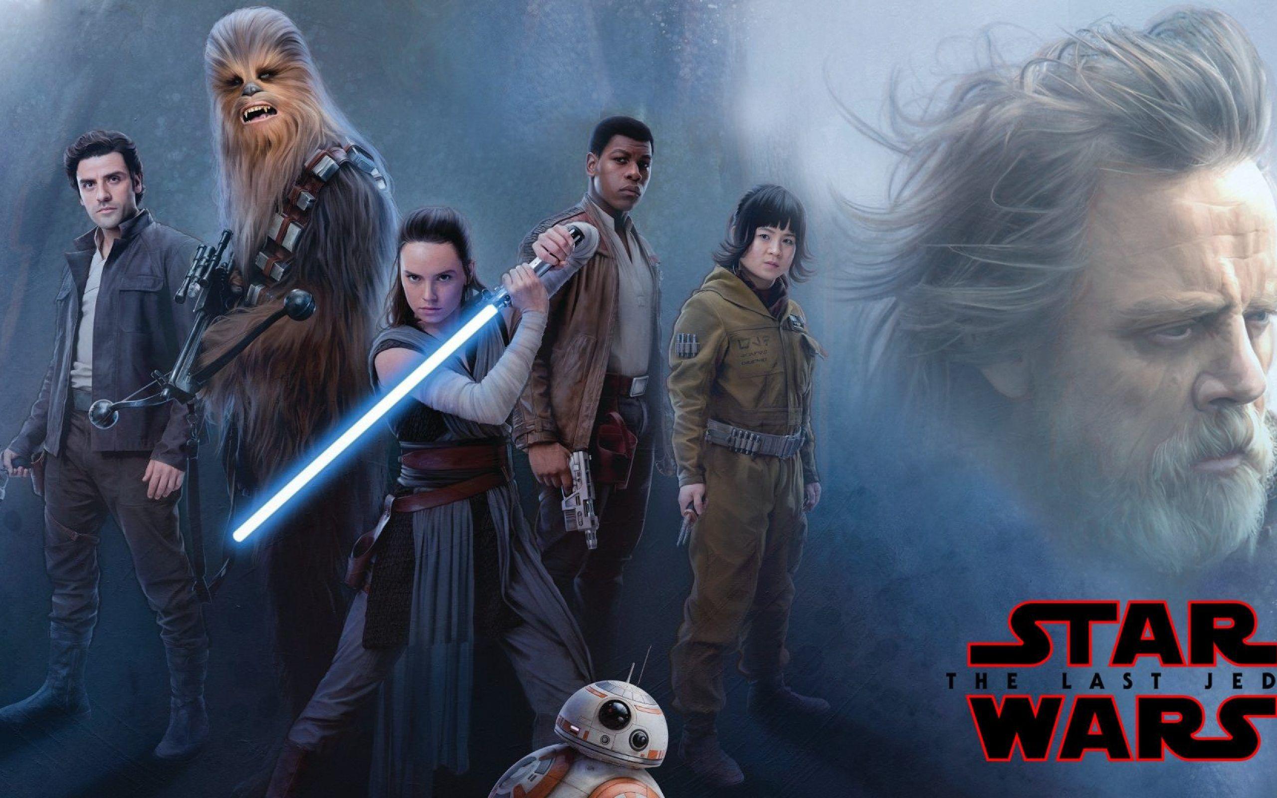 2560x1600 Star Wars Jedi Rey Daisy Ridley And Luke Skywalker