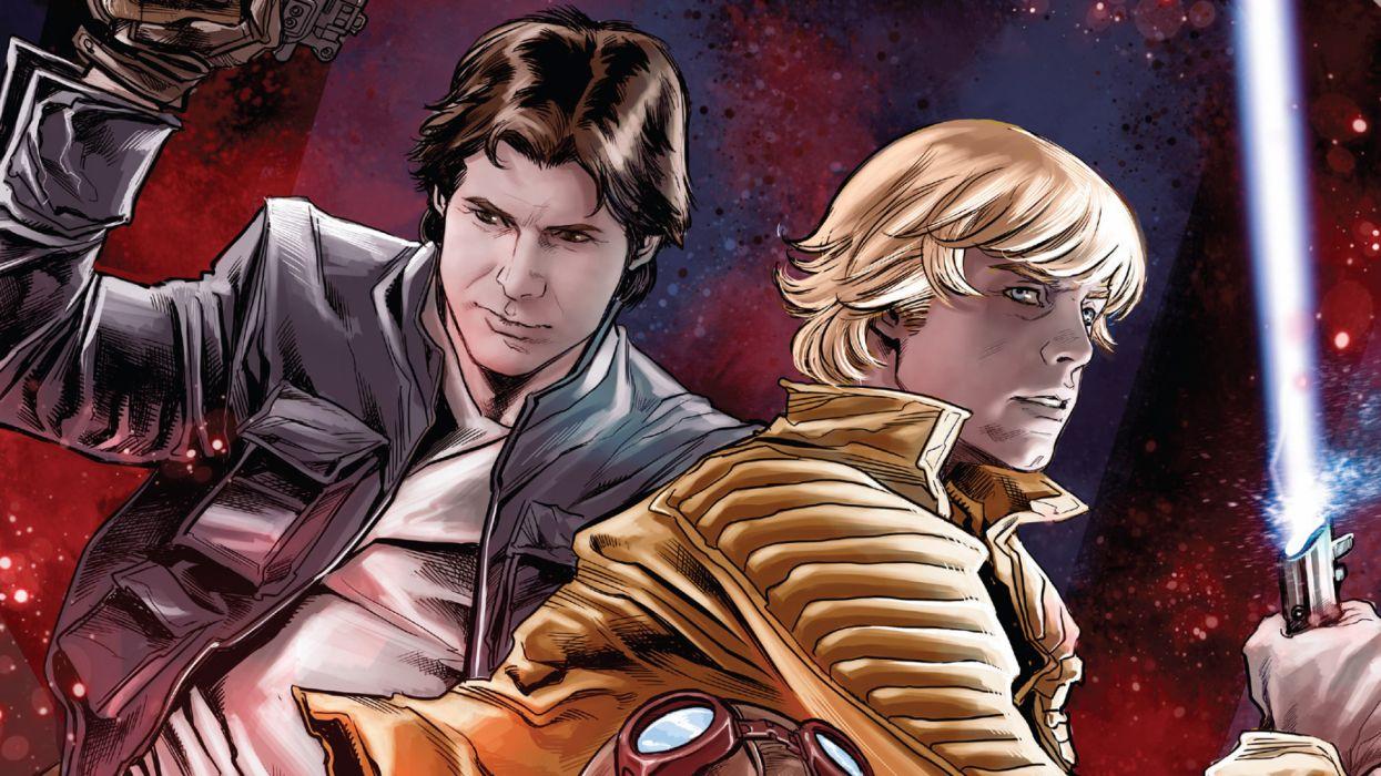 1245x700 Han Solo Jedi Luke Skywalker Marvel Comics Star Wars wallpaper