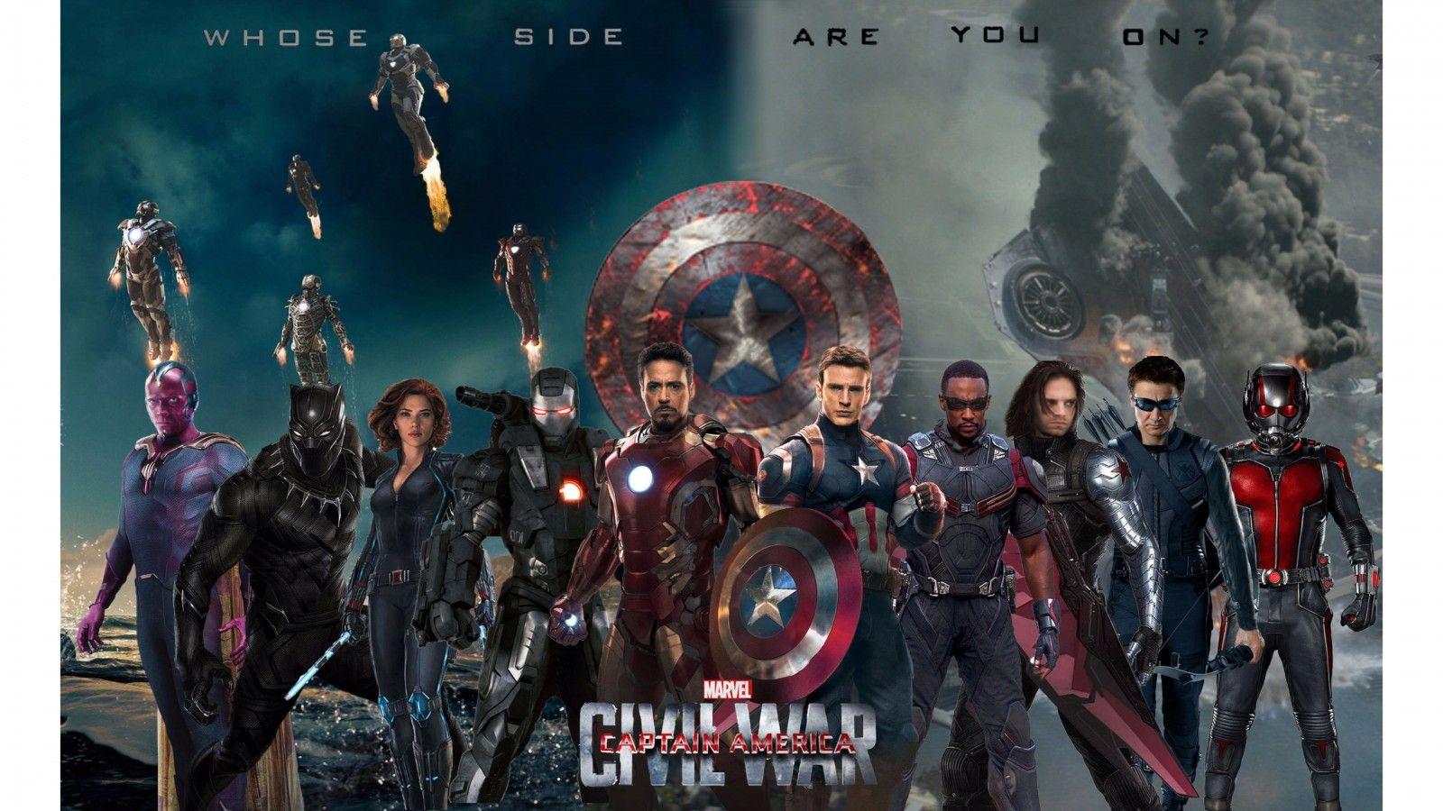 1600x900 Free download 2016 Captain America Civil War 4K Wallpaper 4K