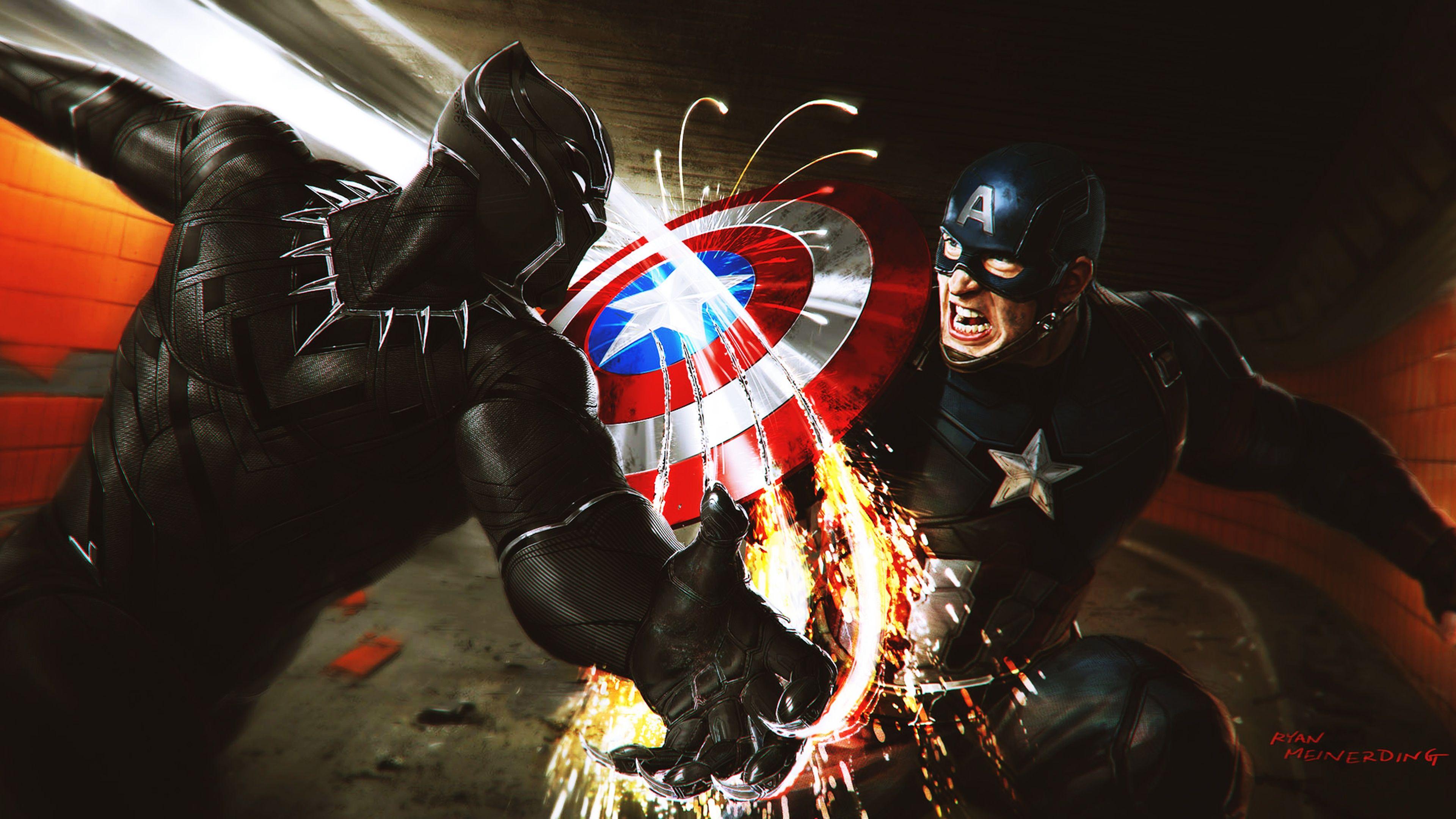 3840x2160 4K Captain America Civil War Widescreen Wallpaper 37899
