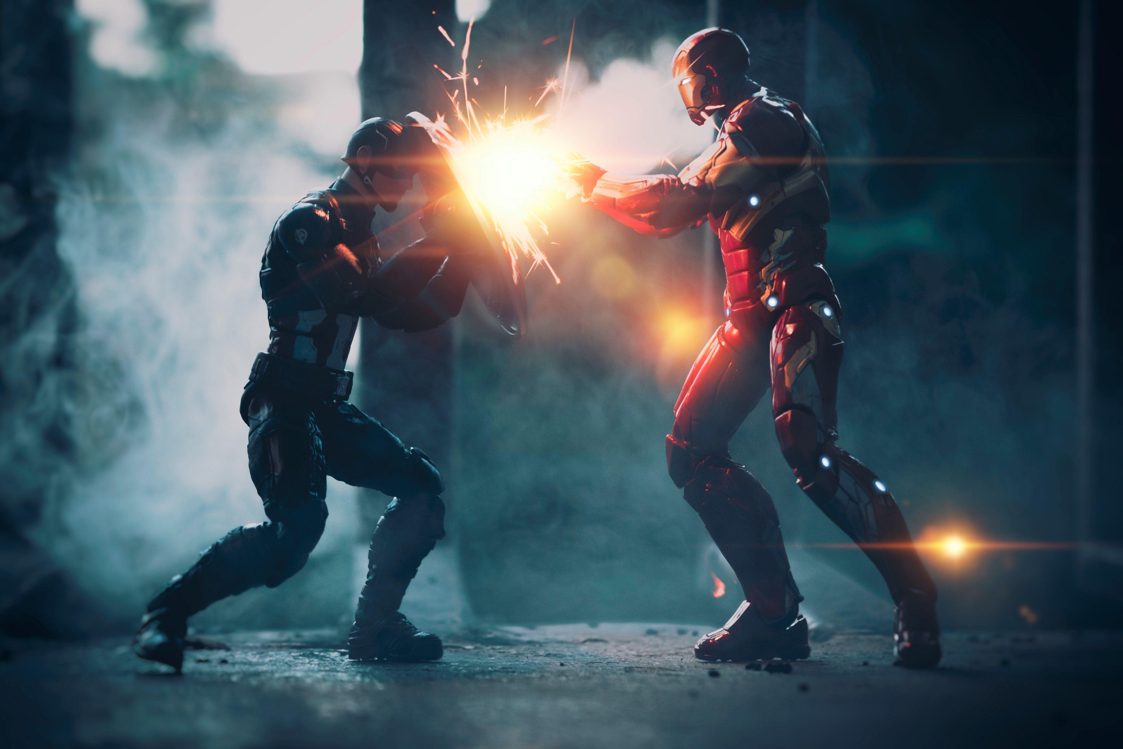 3840x2561 captain america 4k wallpaper picture. Iron man