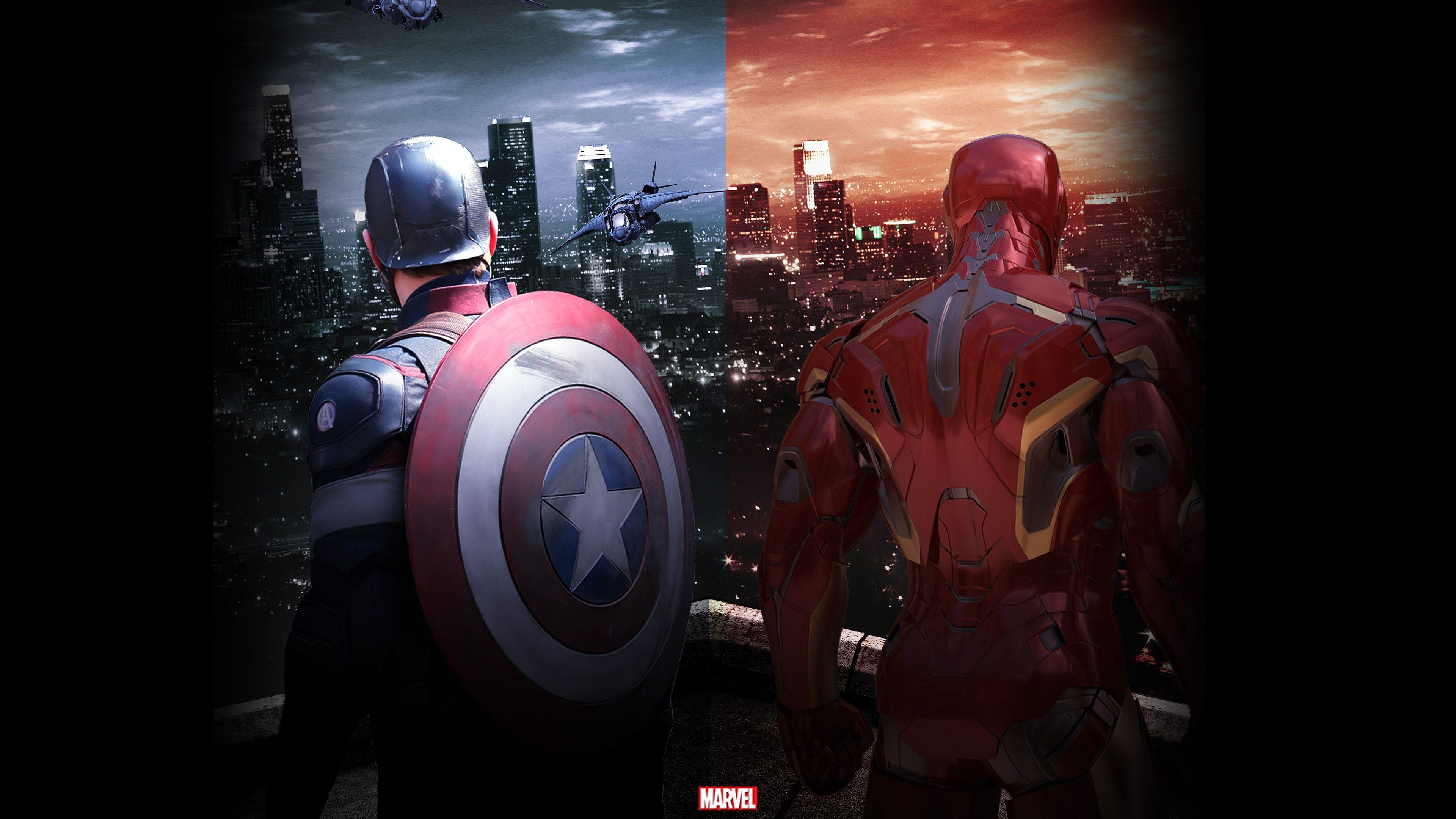 3840x2160 Captain America Civilwar Art Poster Hero Wallpaper