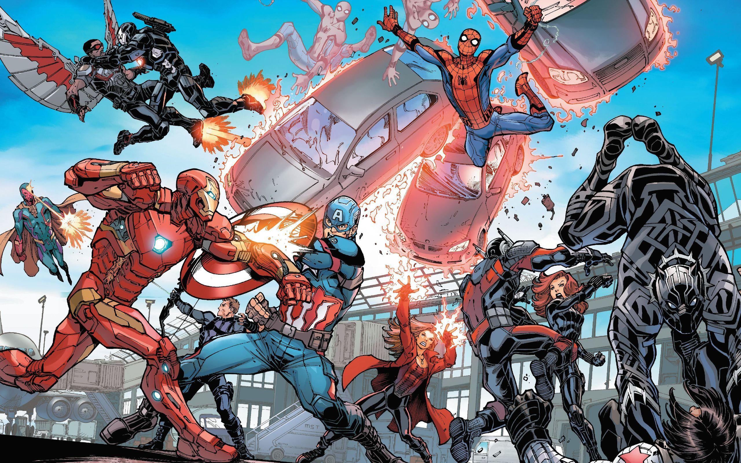 2560x1600 Captain America Civil War Artwork 4k 2560x1600