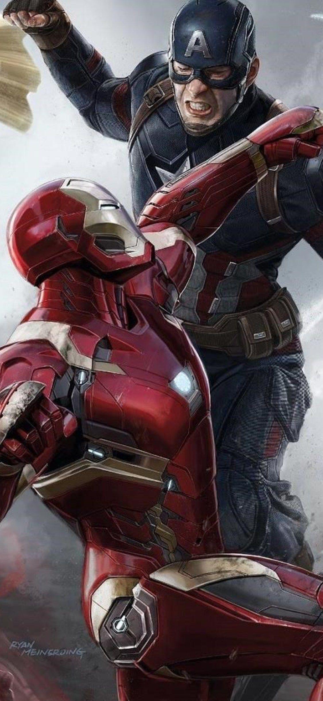 1125x2436 Captain America Civil War Heroes iPhone XS, iPhone 10