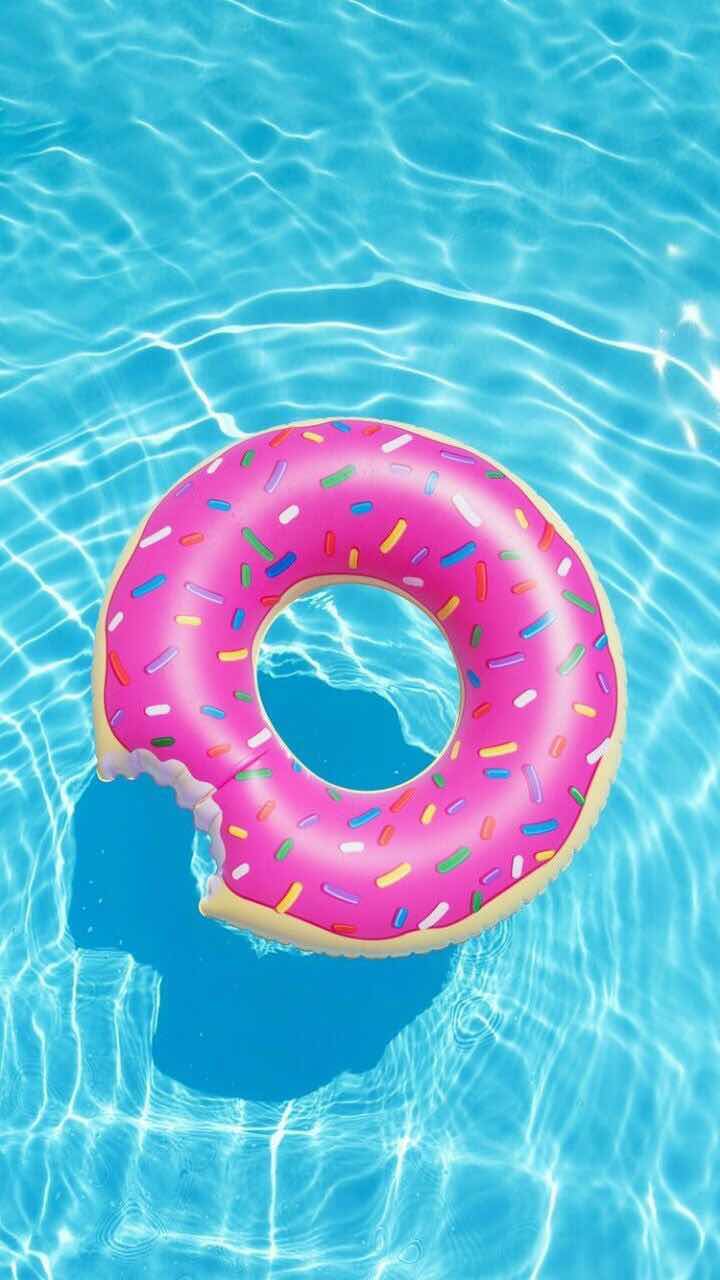 720x1280 Donut Pool Float Wallpaper for iPhone
