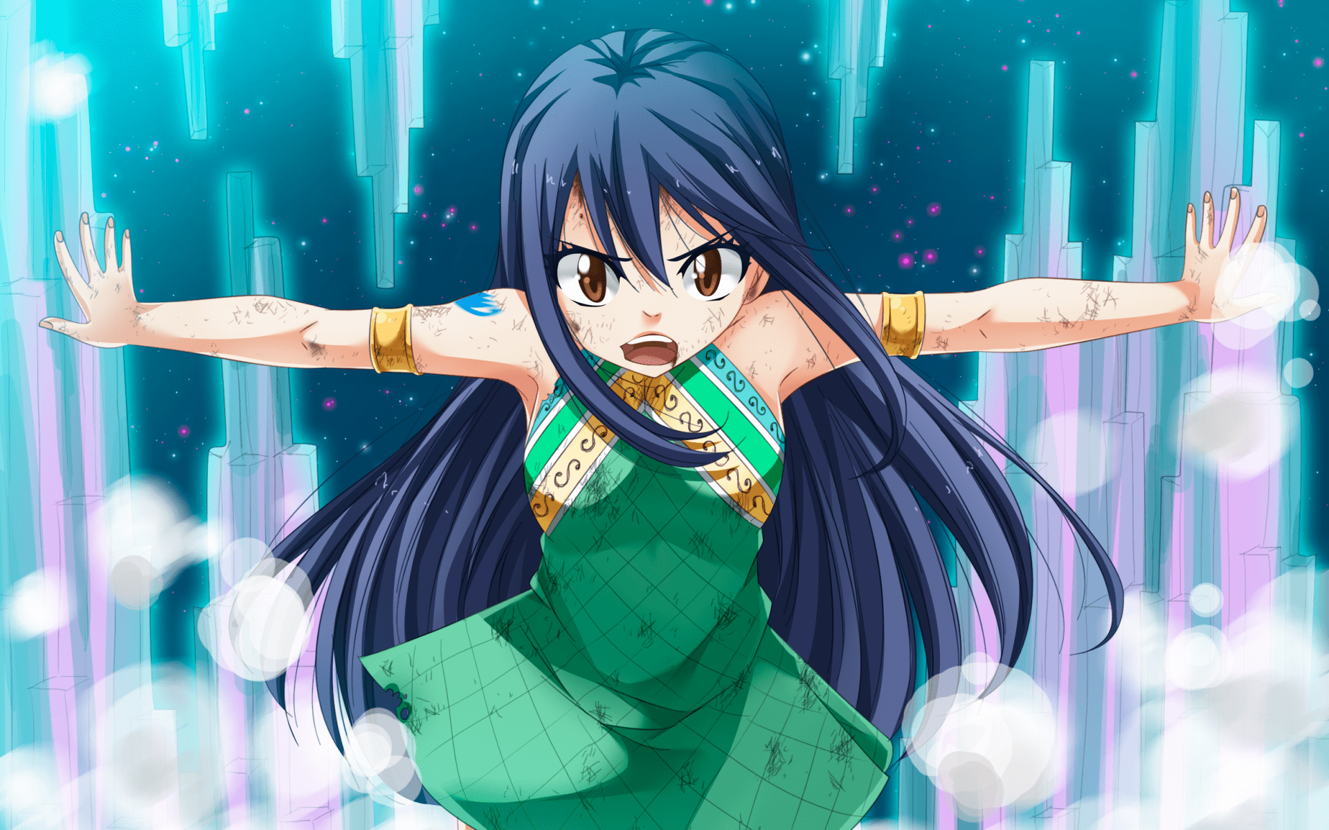 1920x1200 Download wallpaper Wendy Marvell, manga, art, Fairy Tail, Wendy