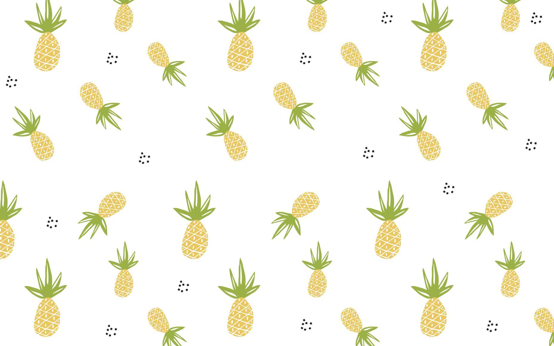 1856x1161 Pineapple Wallpaper for Walls