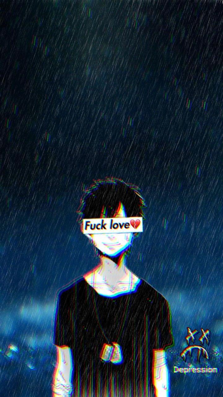 lonely anime boy wallpaper