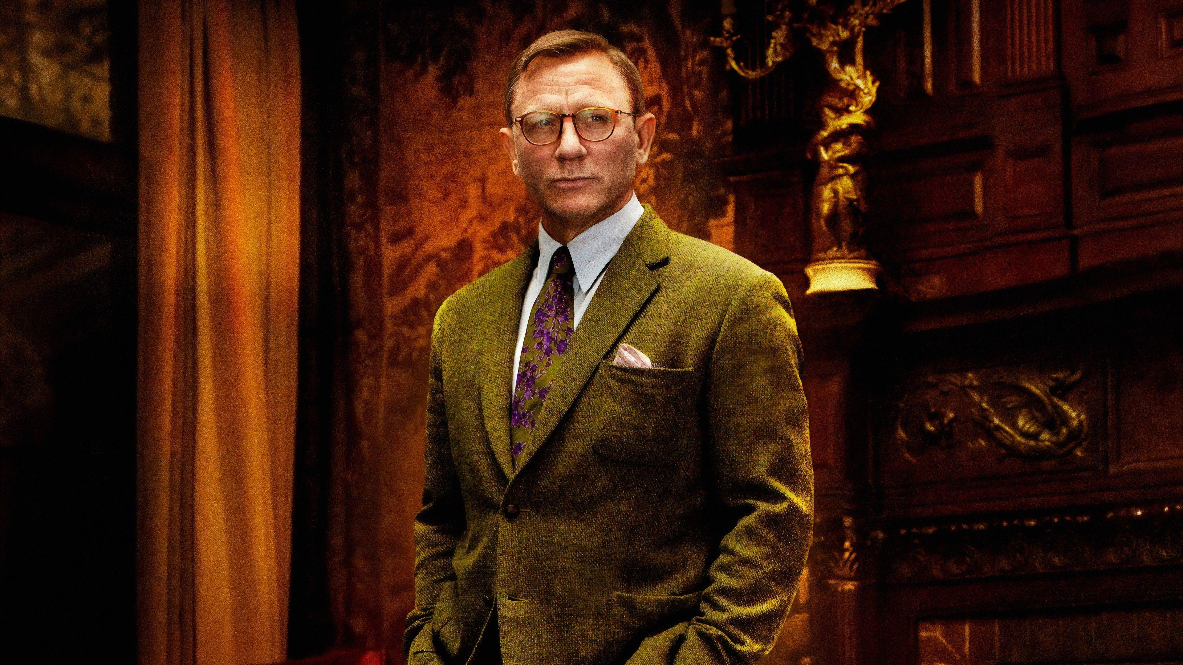 3840x2160 Wallpaper Knives Out, Daniel Craig, 4K, Movies