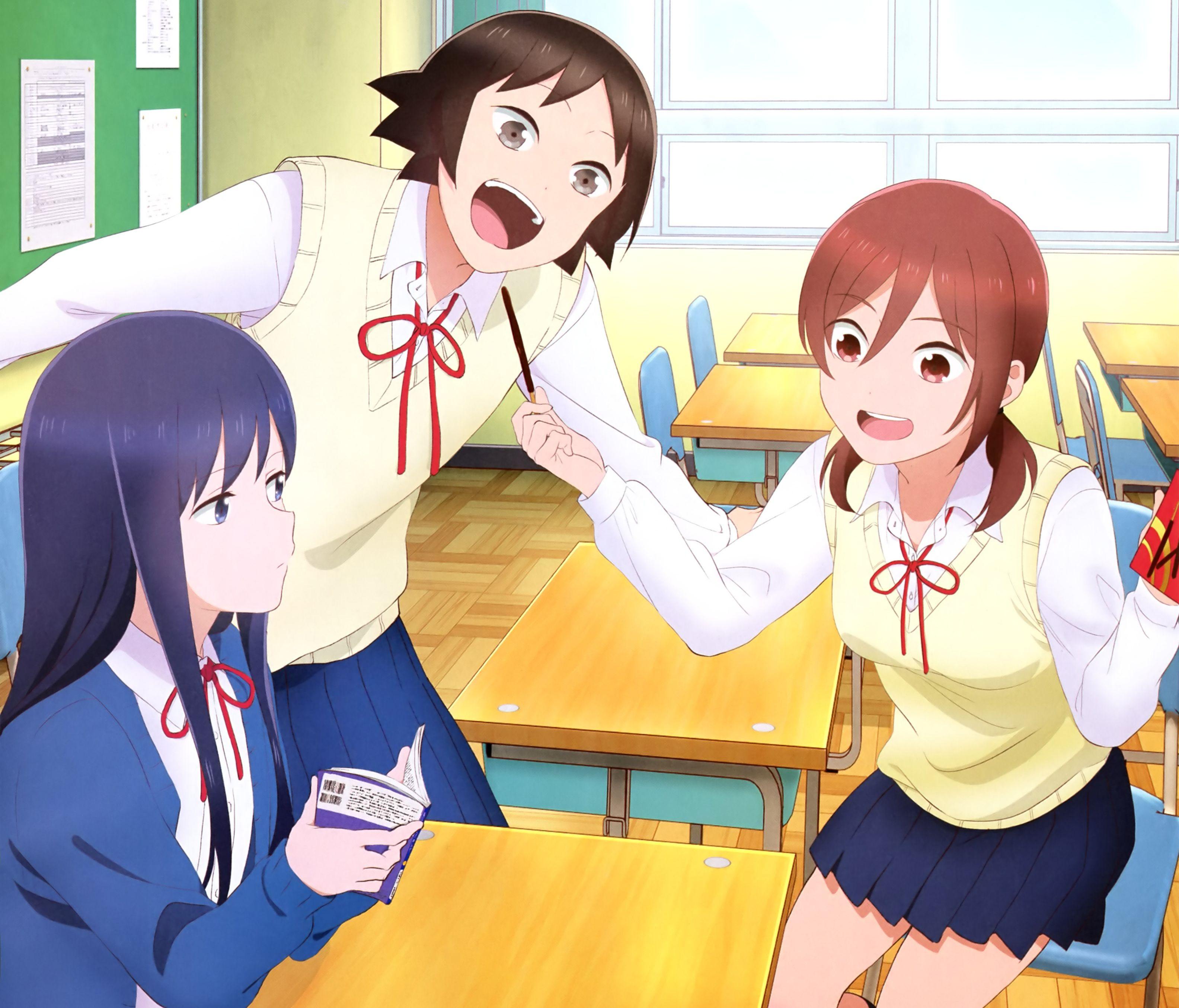 3168x2708 Wasteful Days Of High School Girls Wallpaper