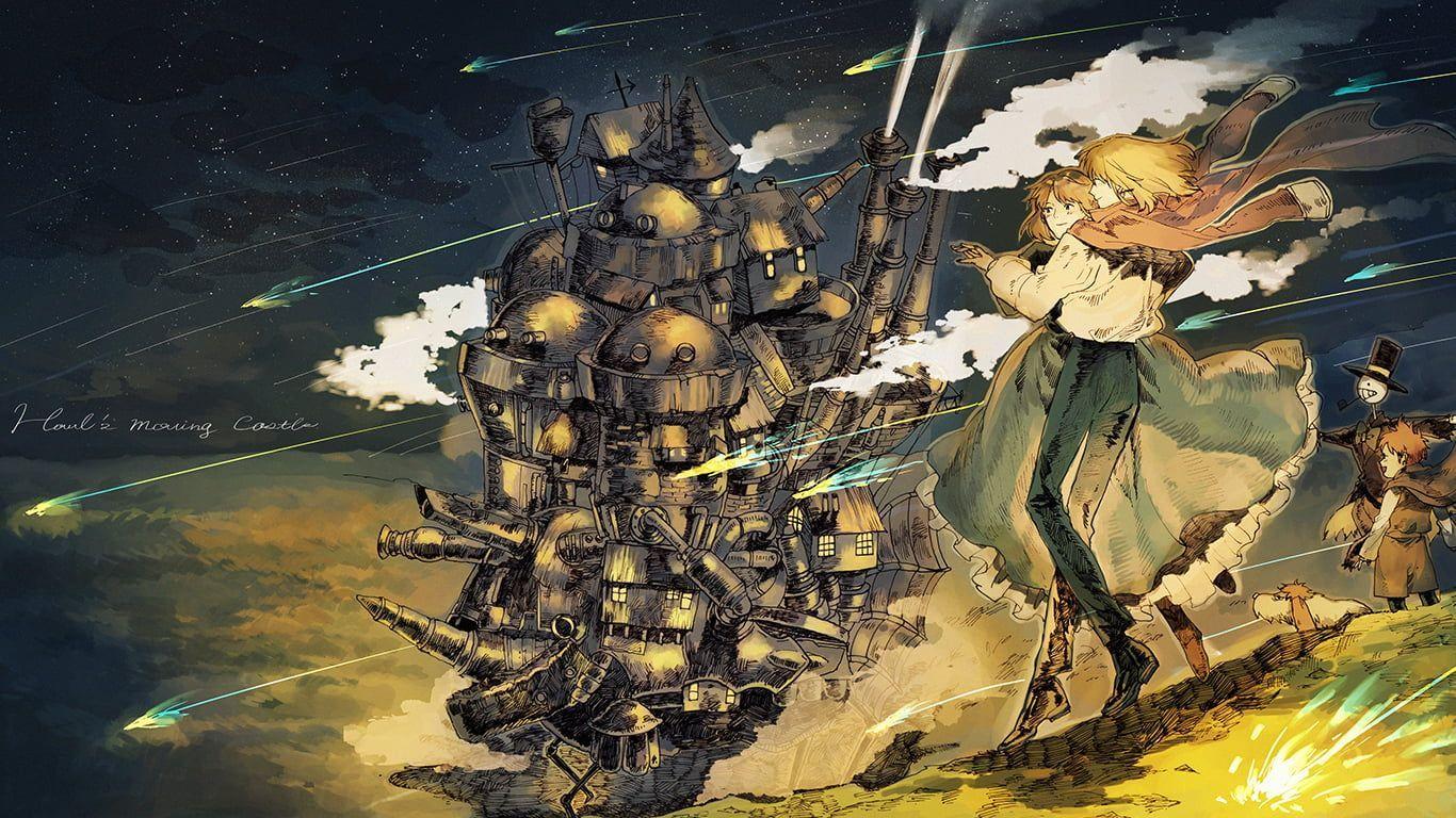 1366x768 Online game application, Studio Ghibli, Howl's Moving Castle