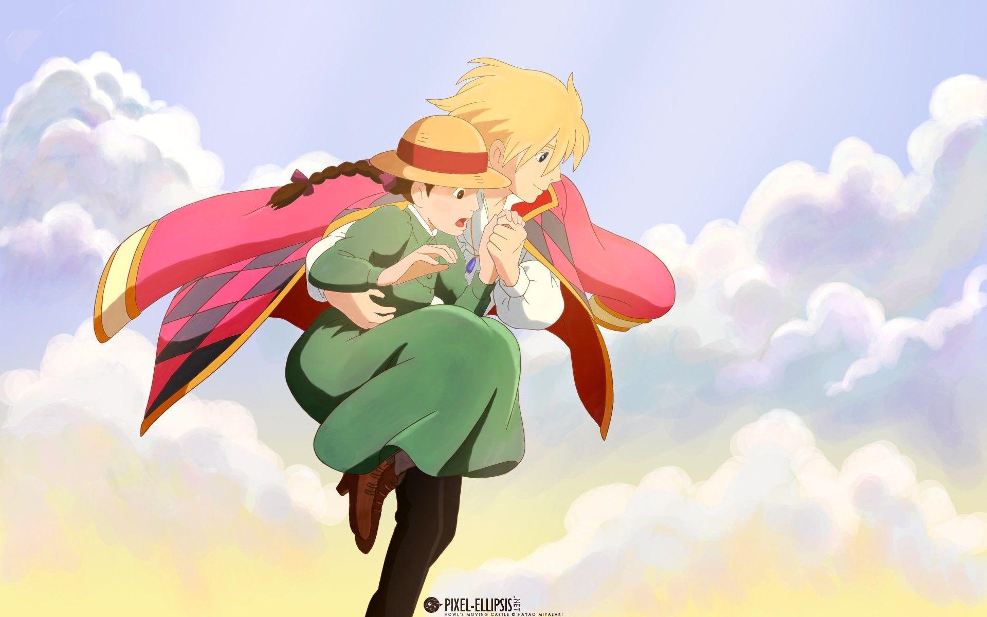 1920x1200 Howls Moving Castle HD Wallpaper