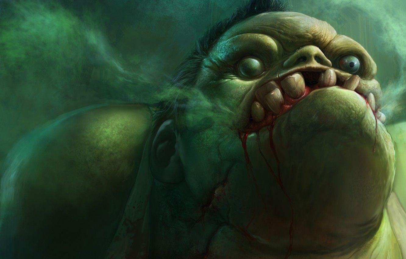 1332x850 Wallpaper art, dota butcher, Pudge image for desktop, section