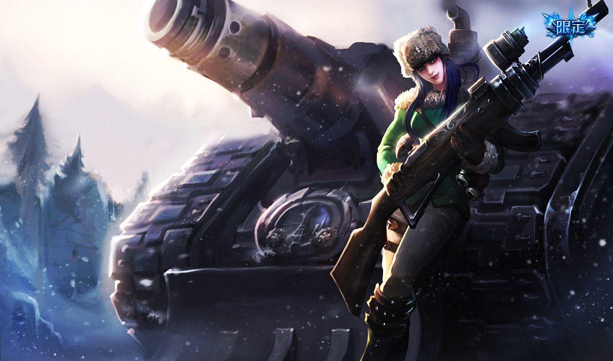 1215x717 League of Legends Caitlyn Wallpaper Chinese + American