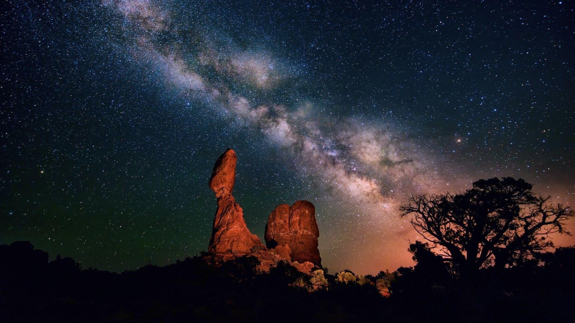 1920x1080 Sky: Night Sky Stars Wallpaper Of Nature Beauty For Desktop for HD