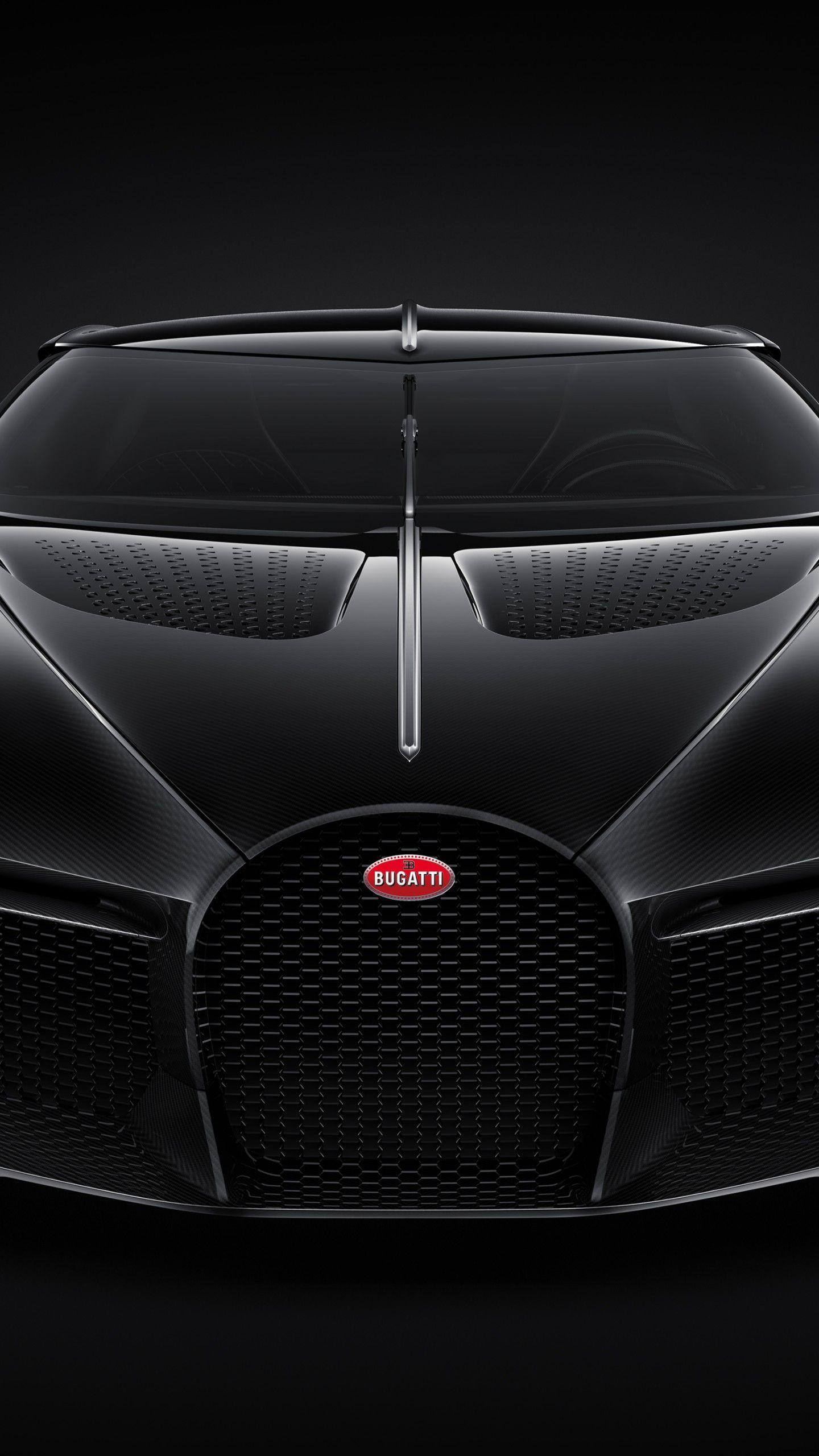 1440x2560 Wallpaper Bugatti La Voiture Noire, Geneva Motor Show, 4K