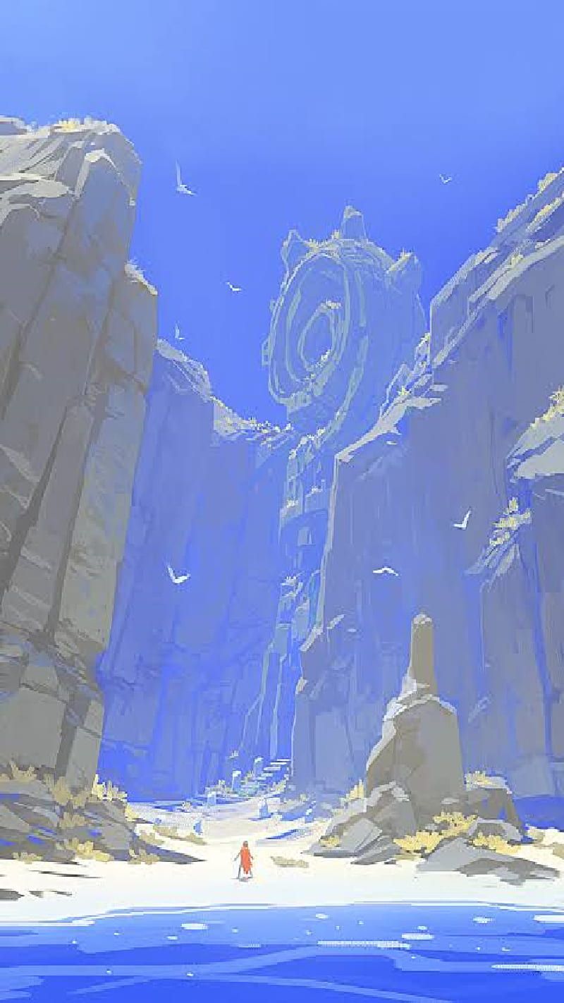 800x1422 RiME concept Art, game, rime, HD phone wallpaper