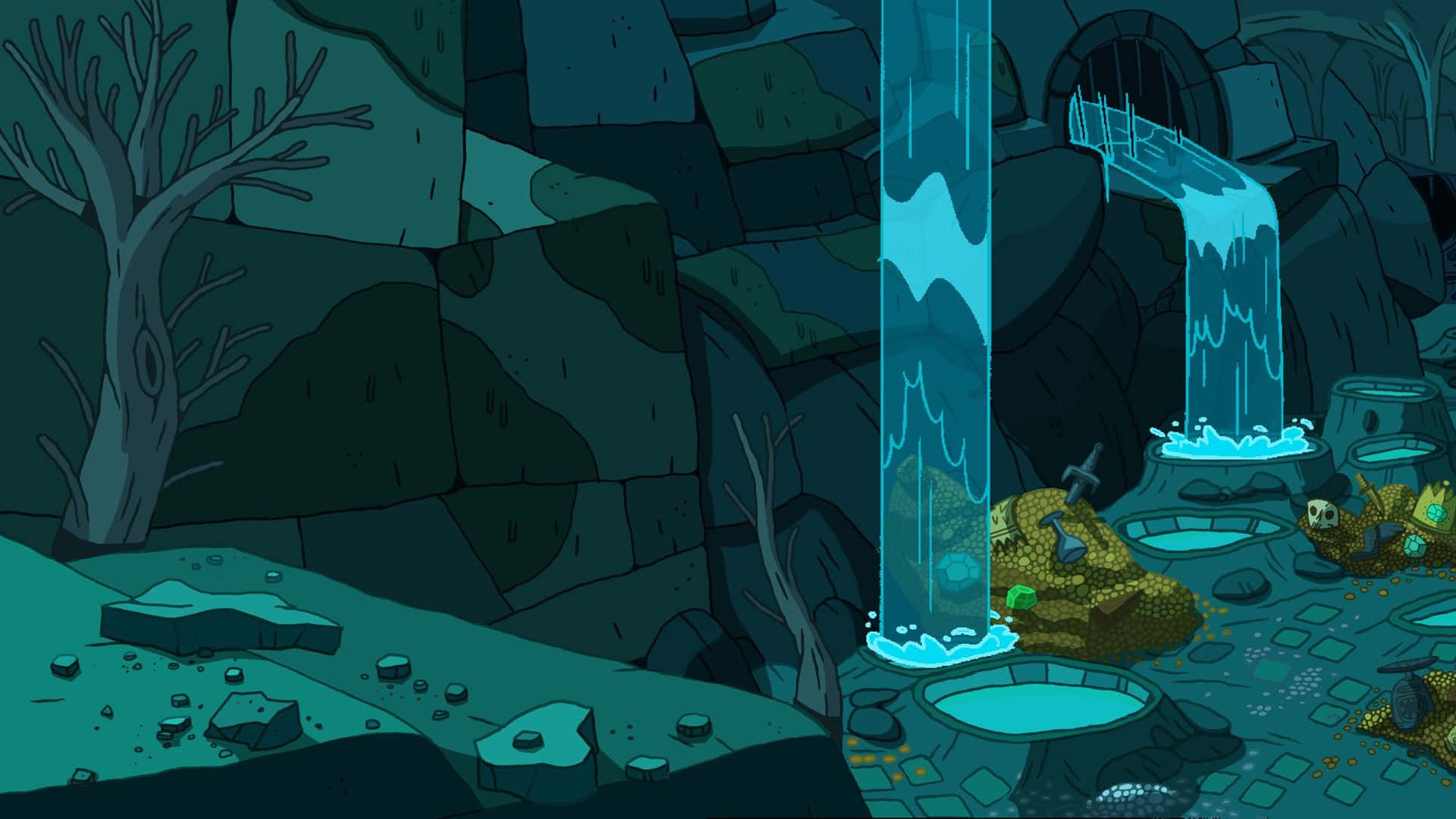 1920x1080 Adventure Time Landscape Wallpaper