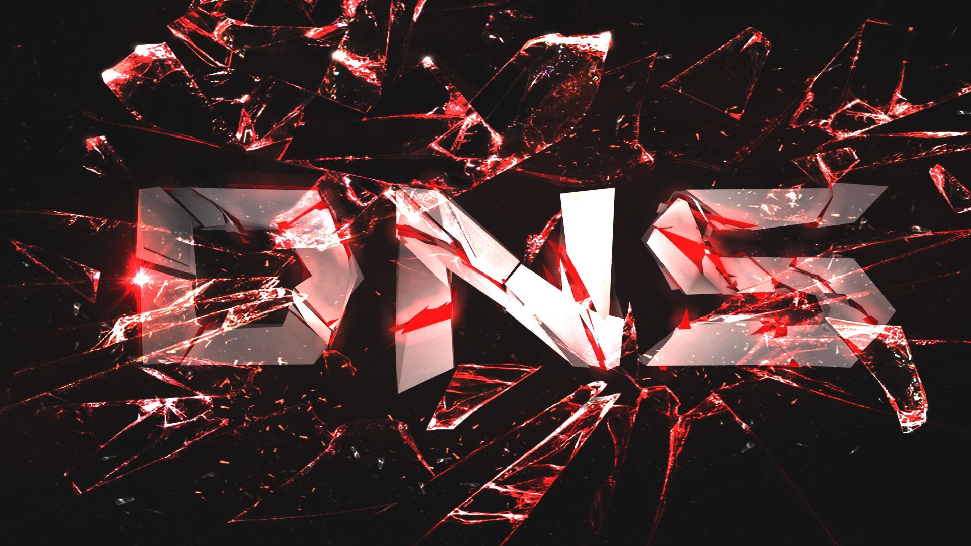 1920x1080 Wallpaper fog, rendering, the inscription, cinema 4d, Fragments, texture, Logo, DNS for mobile and desktop, section рендеринг, resolution 1920x1080