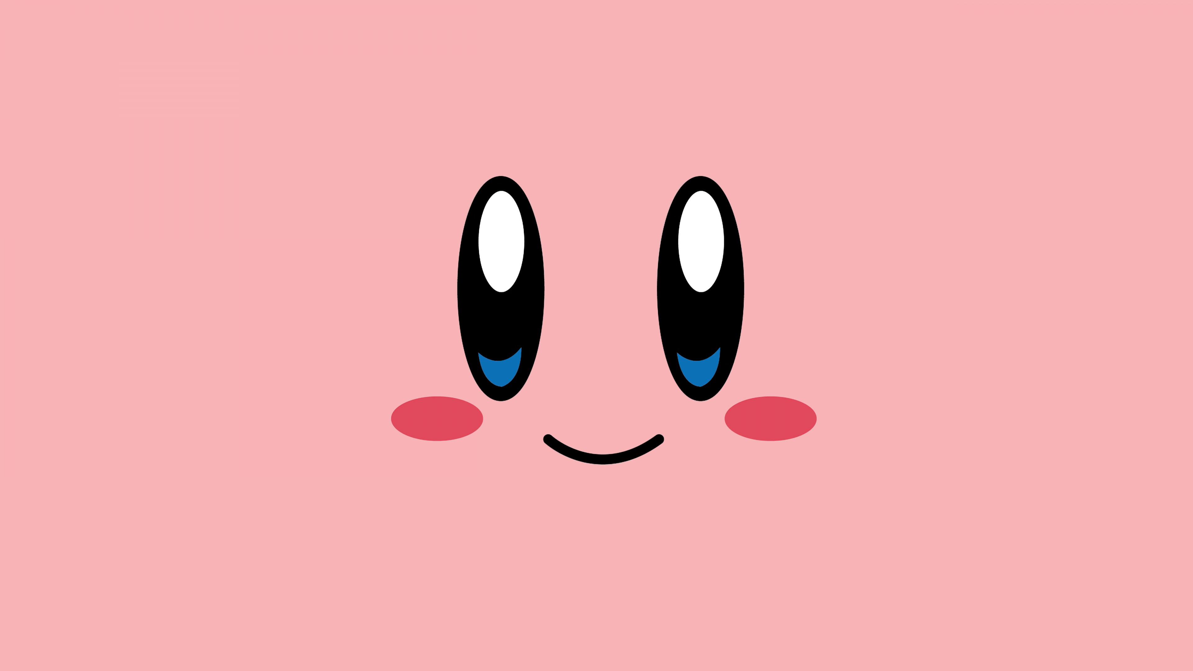 3840x2160 Kirby Wallpaper 4K, Kawaii face, Pastel background