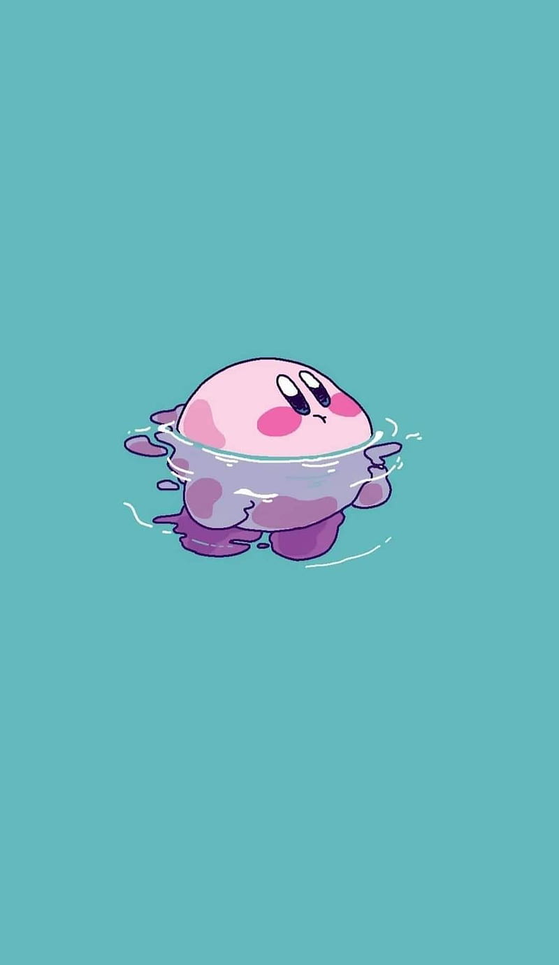 800x1381 Kirby, water, HD phone wallpaper