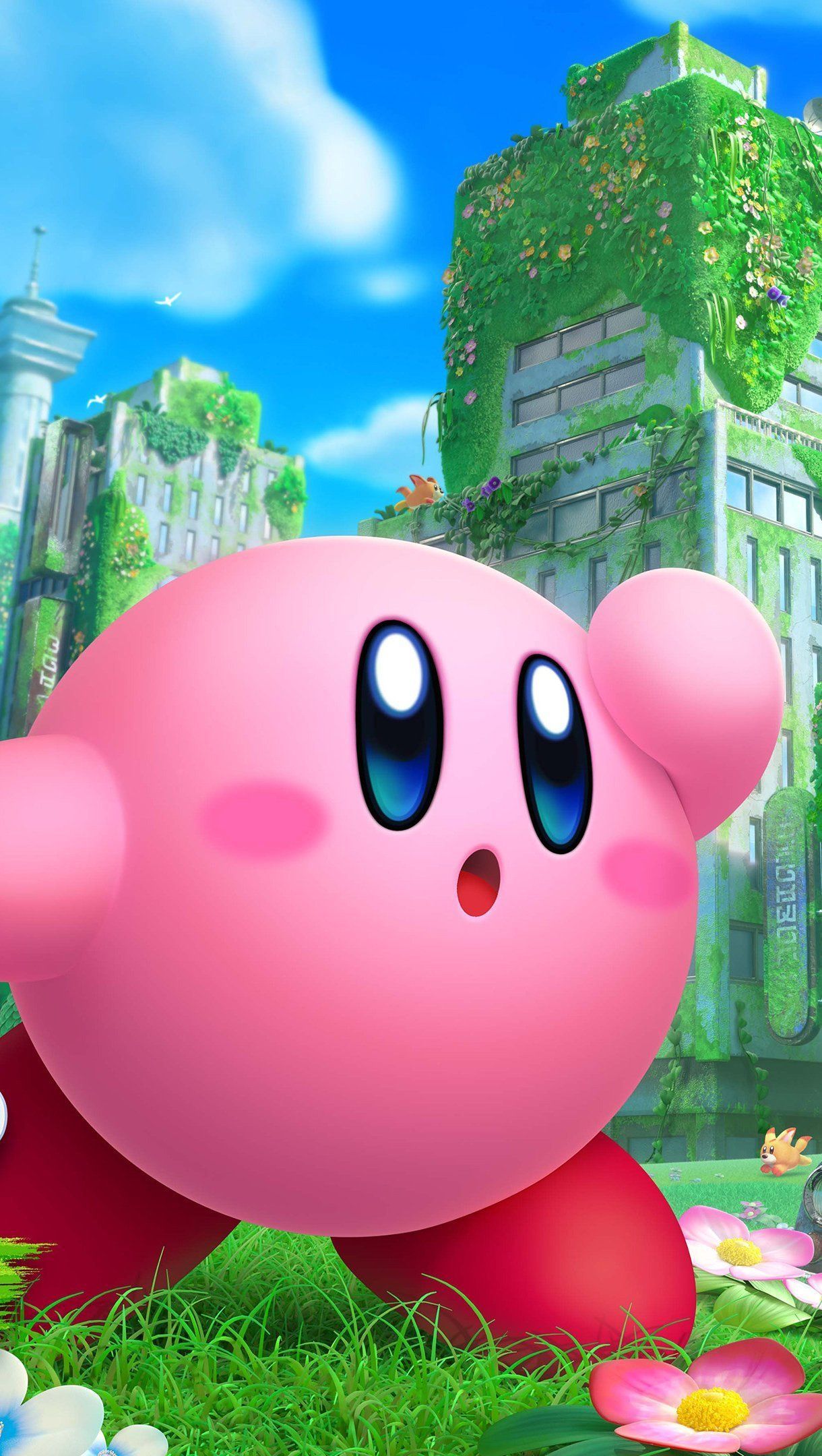 1220x2160 Kirby and the forgotten land Wallpaper 4k for iPhone and Mobile Phone