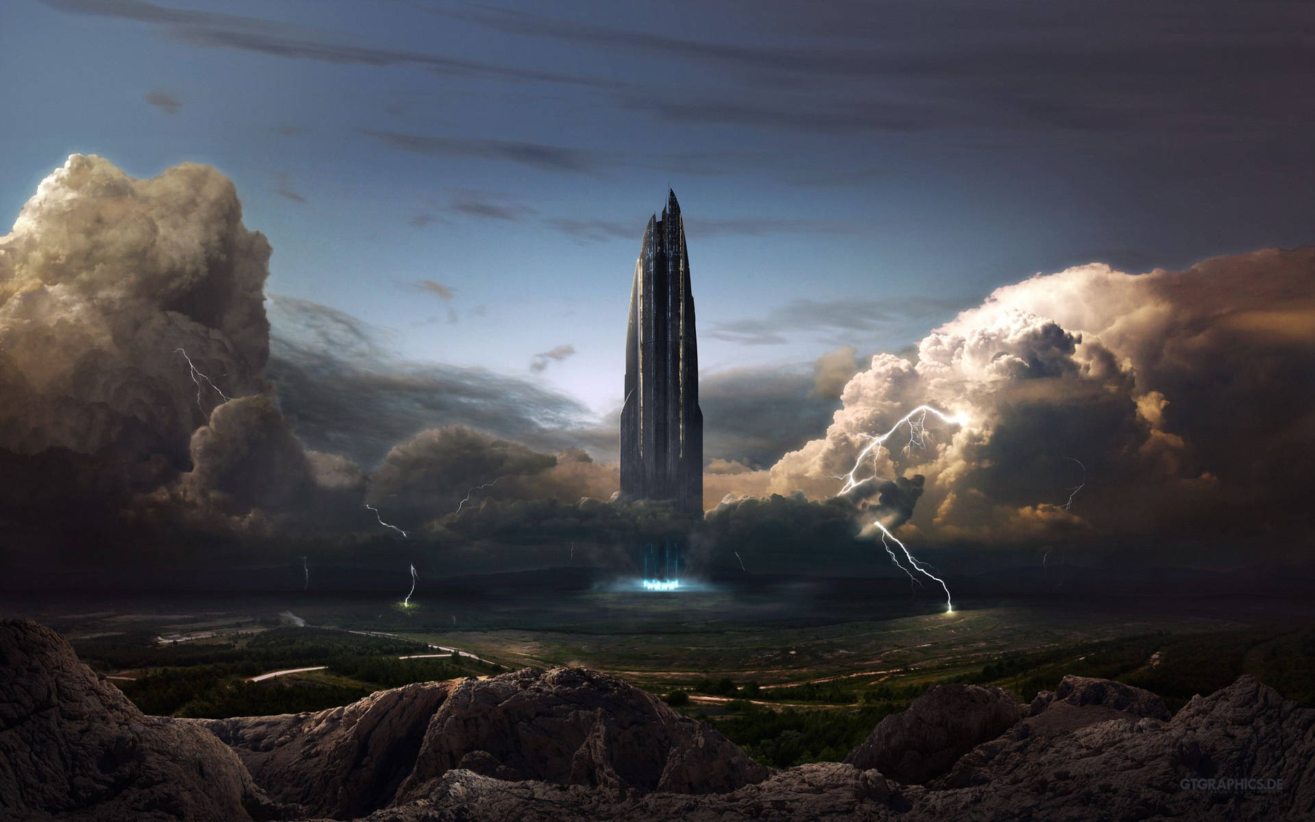 1920x1200 Sci Fi Landscape Wallpaper