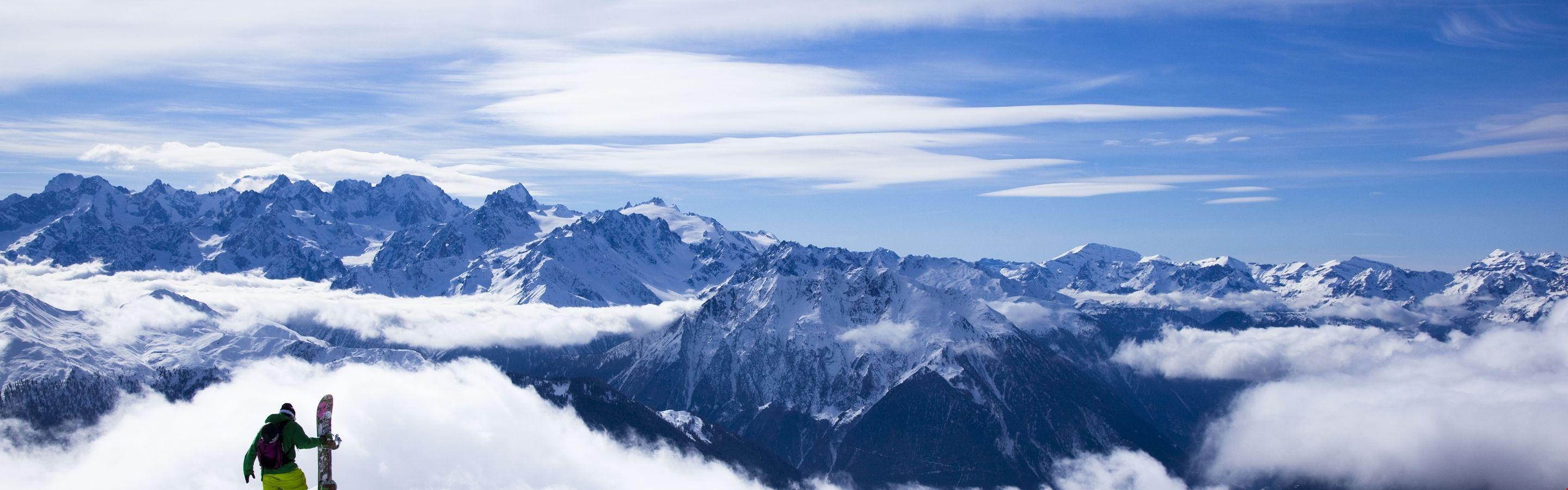 2880x900 Himalayas, 5k, 4k hình nền, 8k, Kangchenjunga, trượt tuyết