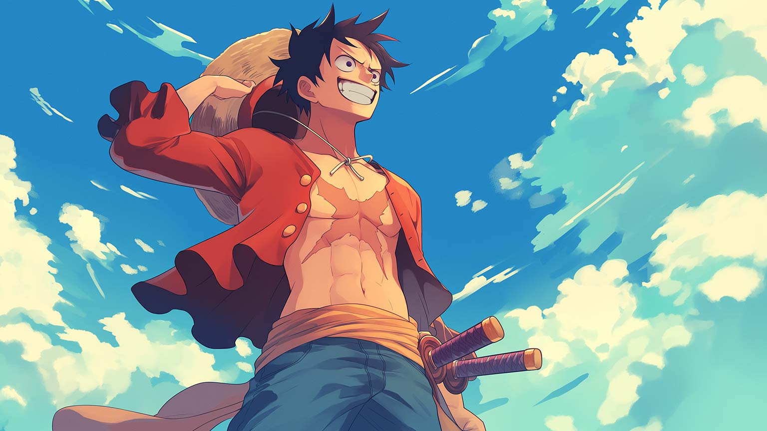 1536x864 Monkey D. Luffy Desktop Wallpaper Piece Wallpaper in 4K