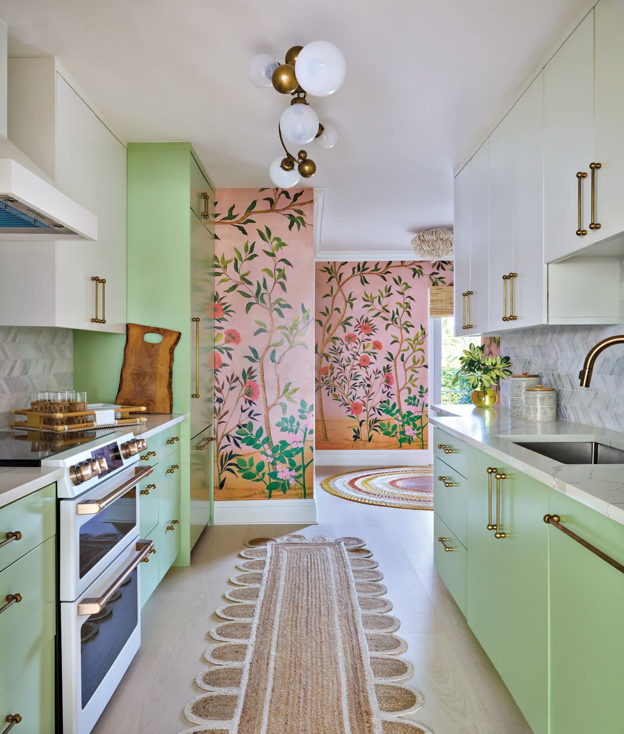 1276x1500 Old Florida Takes A 21st Century Twirl In This Designer's Playful Condo. LUXE Interiors + Design