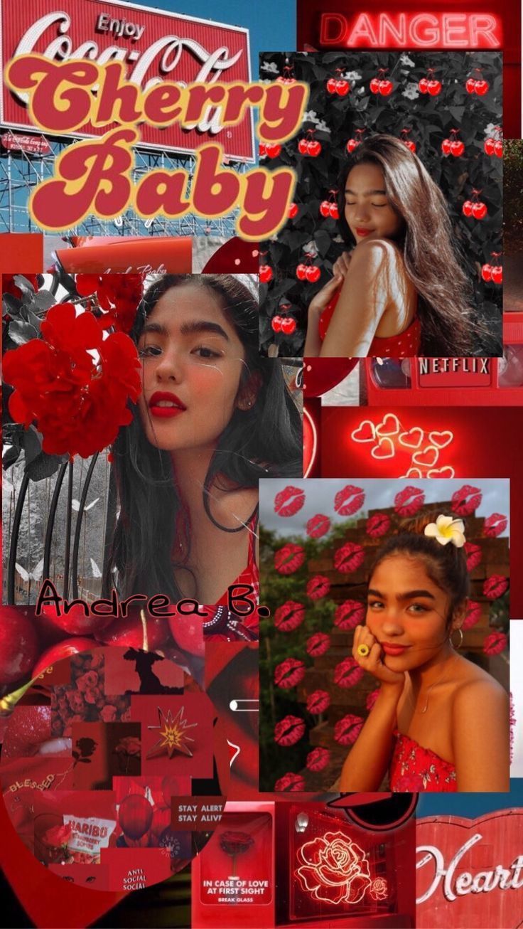 736x1306 Andrea Brillantes aesthetic Wallpaper Red❤️