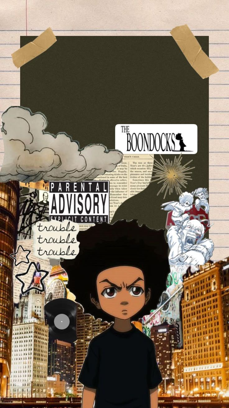 736x1308 Shuffles. iPhone background inspiration, The boondocks cartoon, Boondocks drawings