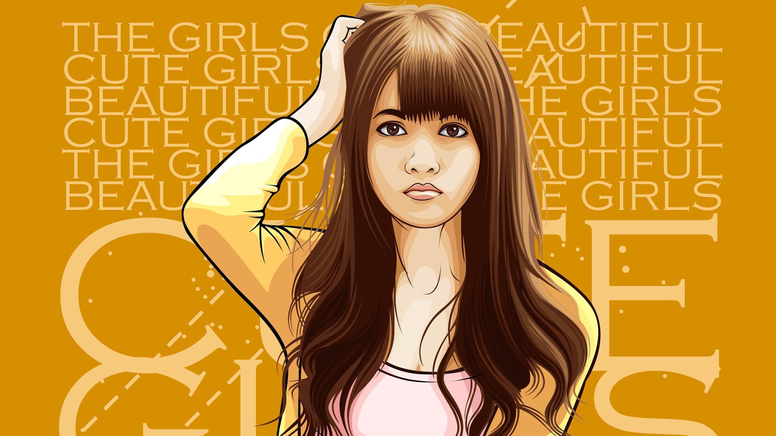 2560x1440 Cute & Beautiful Girl Wallpaper