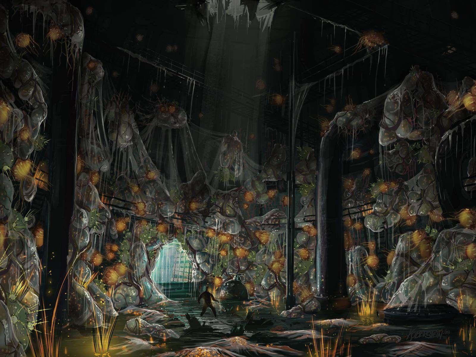 1600x1200 Horror video games concept art artwork Singularity horror game