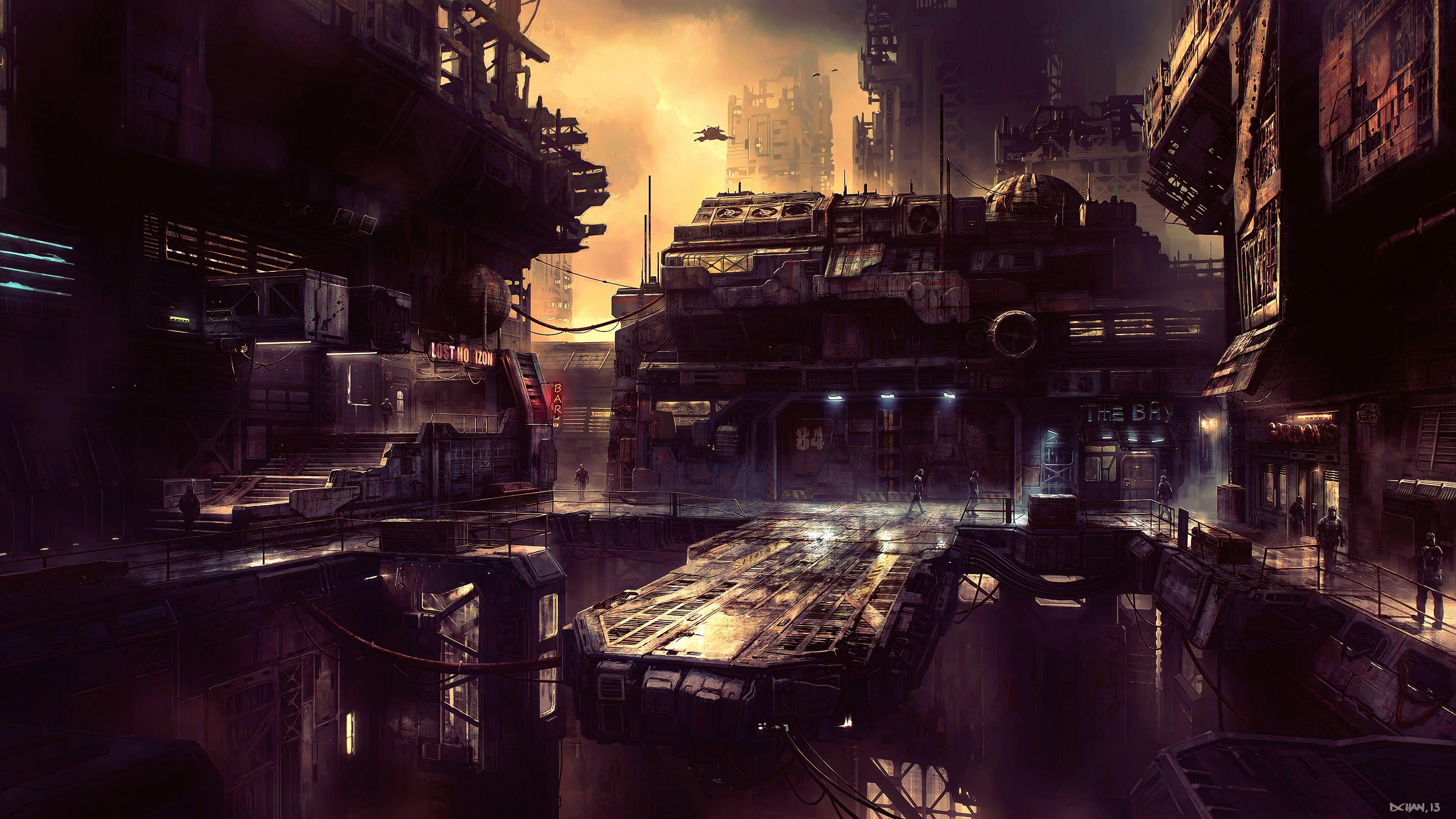 3840x2160 Wallpaper 4k Science Fiction Future City 4k 4k Wallpaper, Artist Wallpaper, Artwork Wallpaper, City Wallpaper, Digital Art Wallpaper, Future Wallpaper, Hd Wallpaper, Science Fiction Wallpaper, Scifi Wallpaper