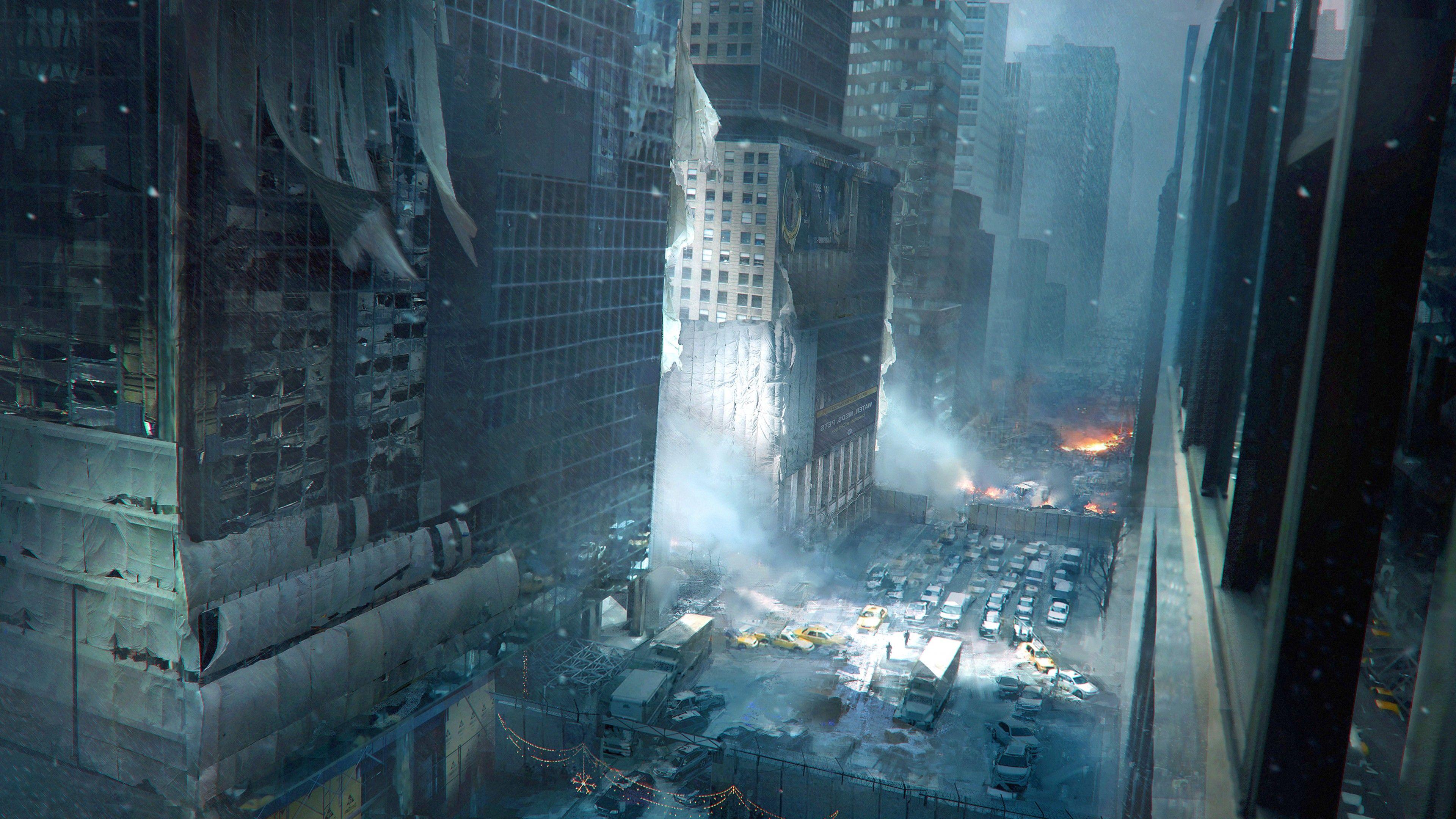 3840x2160 Wallpaper The Division, Tom Clancy's, game, art, apocalypse, PS4