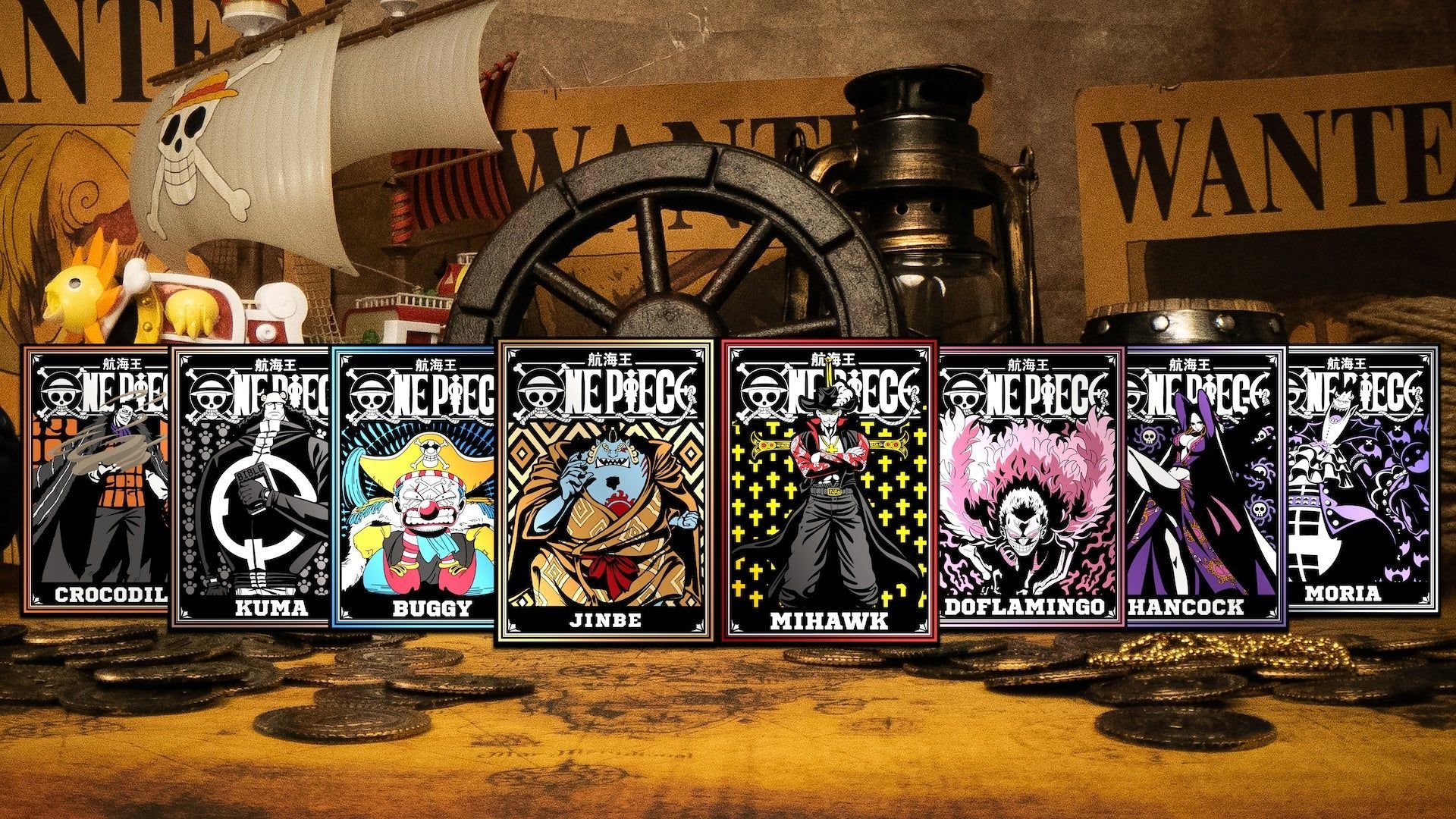 1920x1080 One Piece Shichibukai Playing Cards