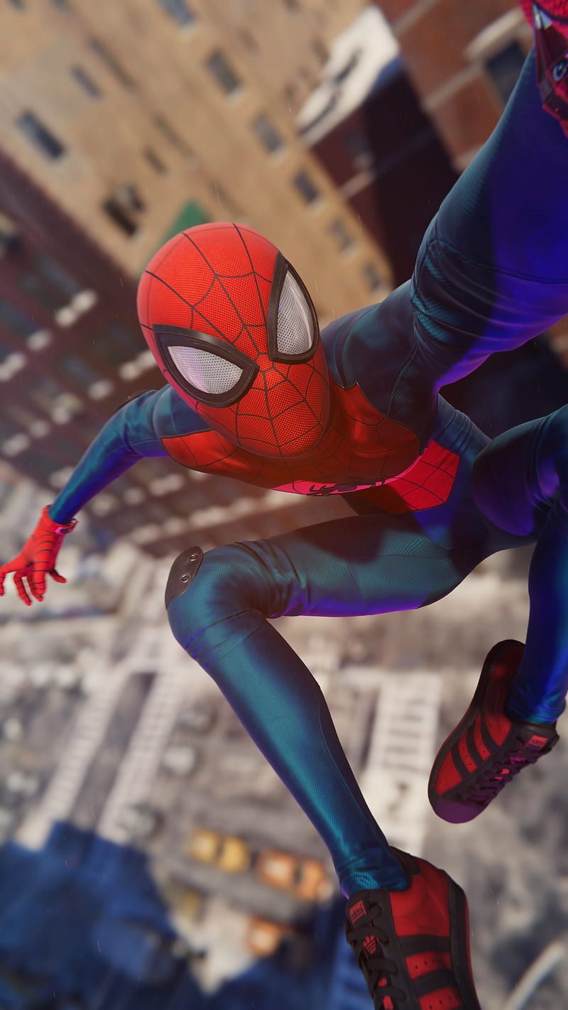 800x1422 Spiderman Miles, classic spiderman, clin gaming, kid spiderman, miles morales, HD phone wallpaper