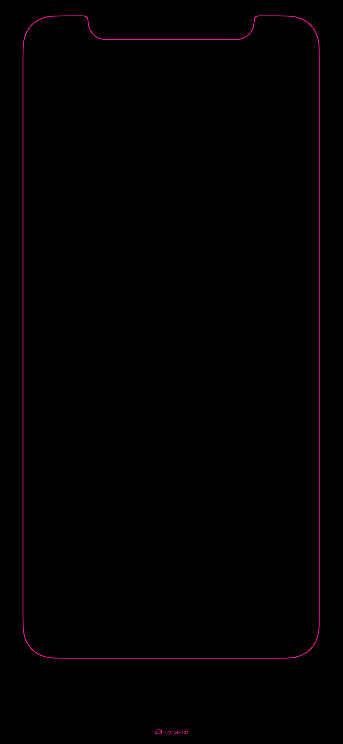 1301x2820 Can someone please make a rainbow edge wallpaper that also